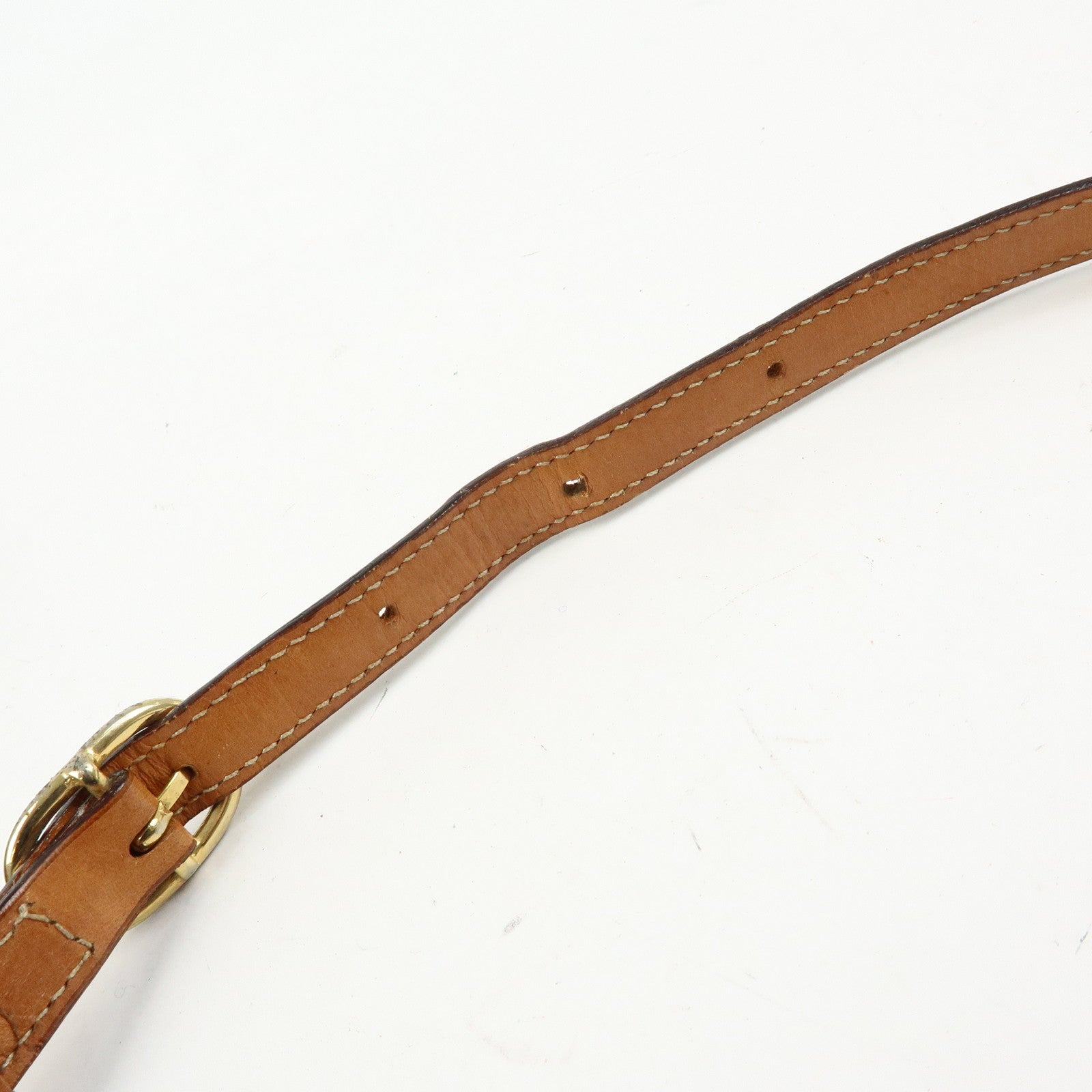 CELINE Macadam PVC Leather Shoulder Bag Crossbody Bag Brown