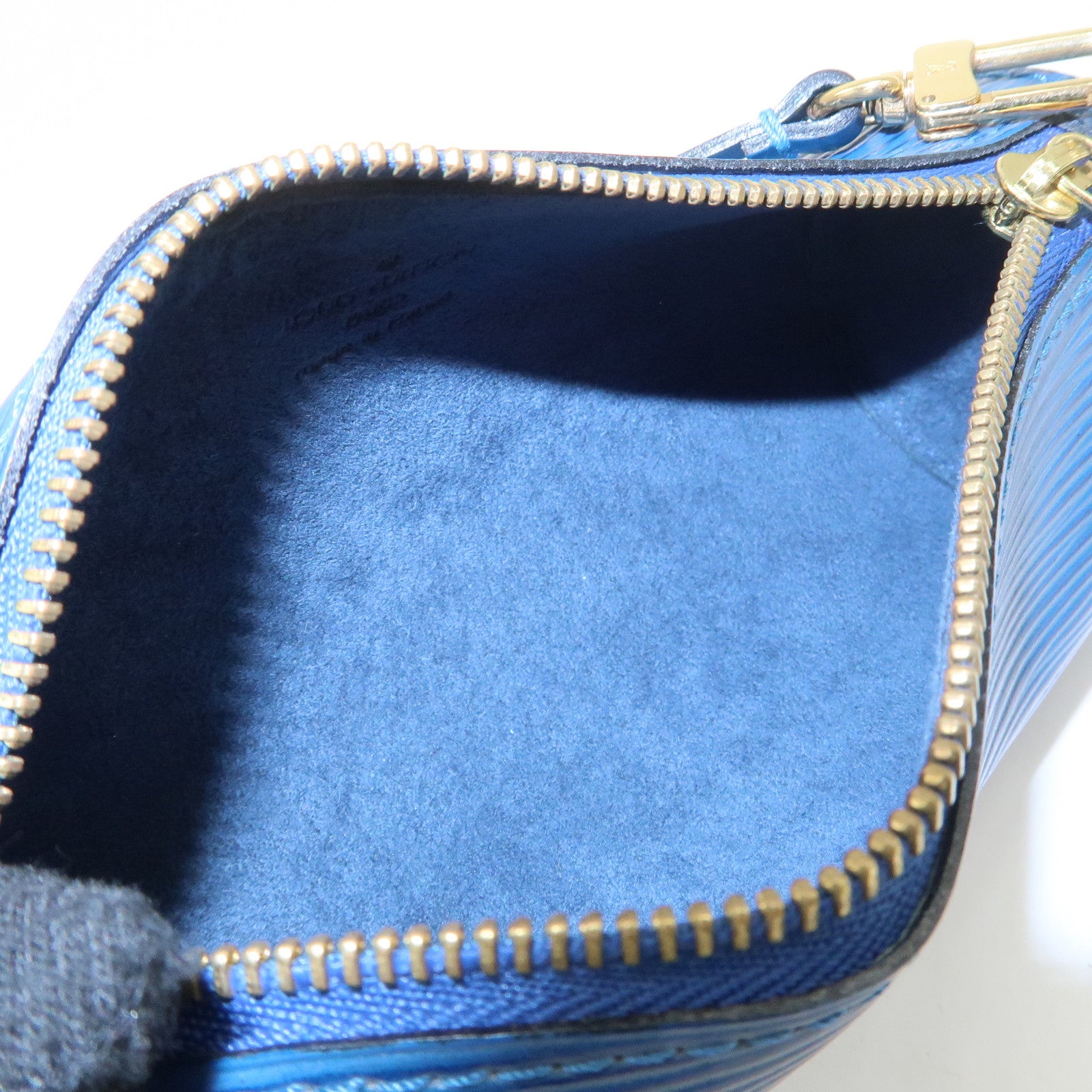 Louis Vuitton Monogram Epi Set of 2 Papillon Pouch Noir Toledo Blue Used