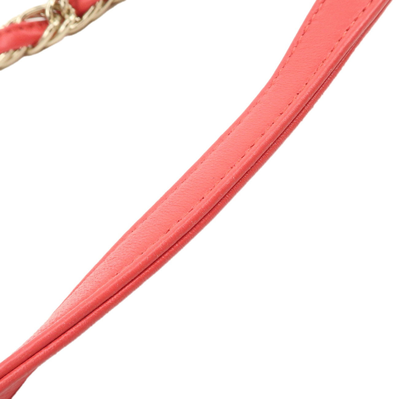CHANEL Mini Matelasse Lamb Skin Chain Shoulder Crossbody Bag Pink