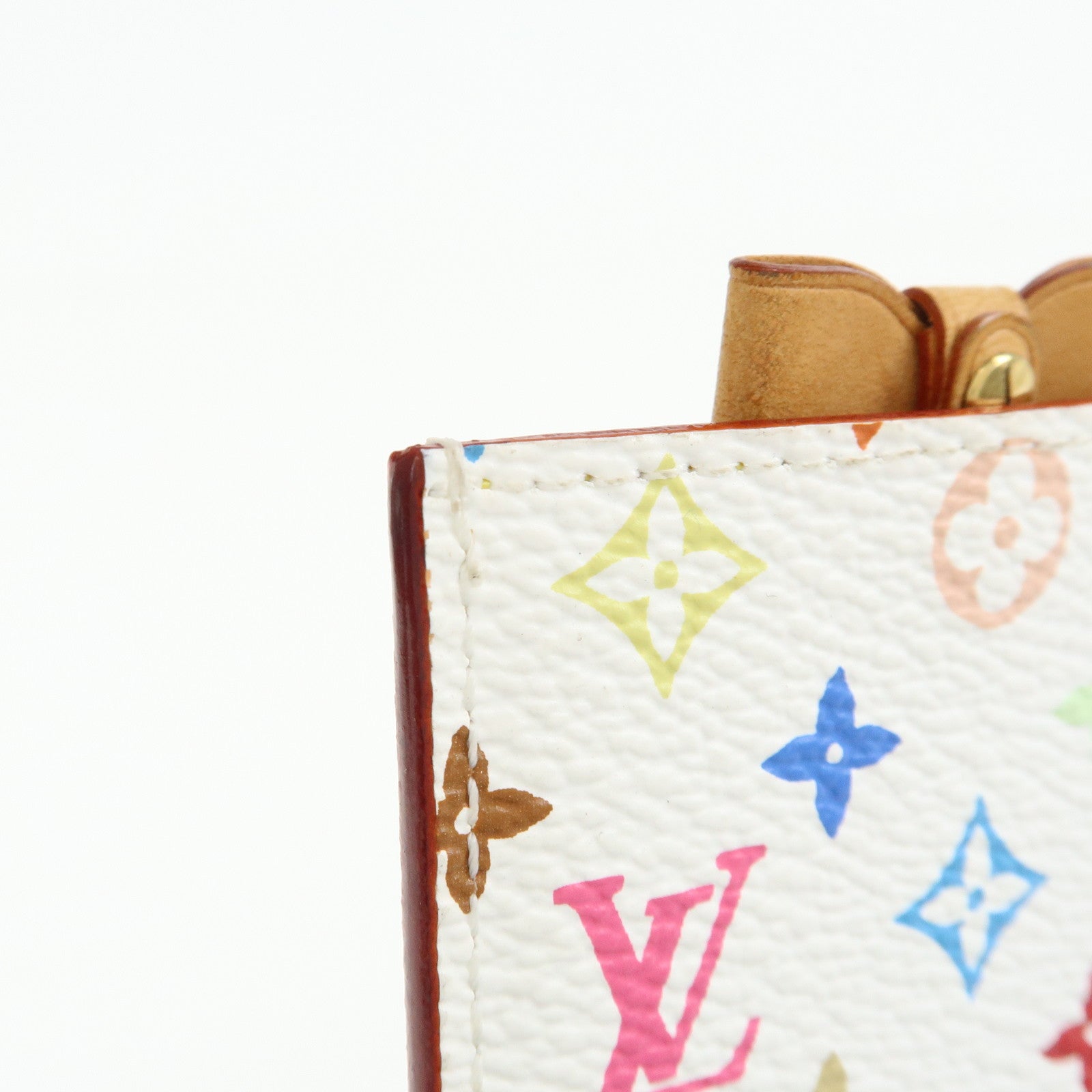 Louis Vuitton Monogram Étui Miroir Multicolor Blanc M92651