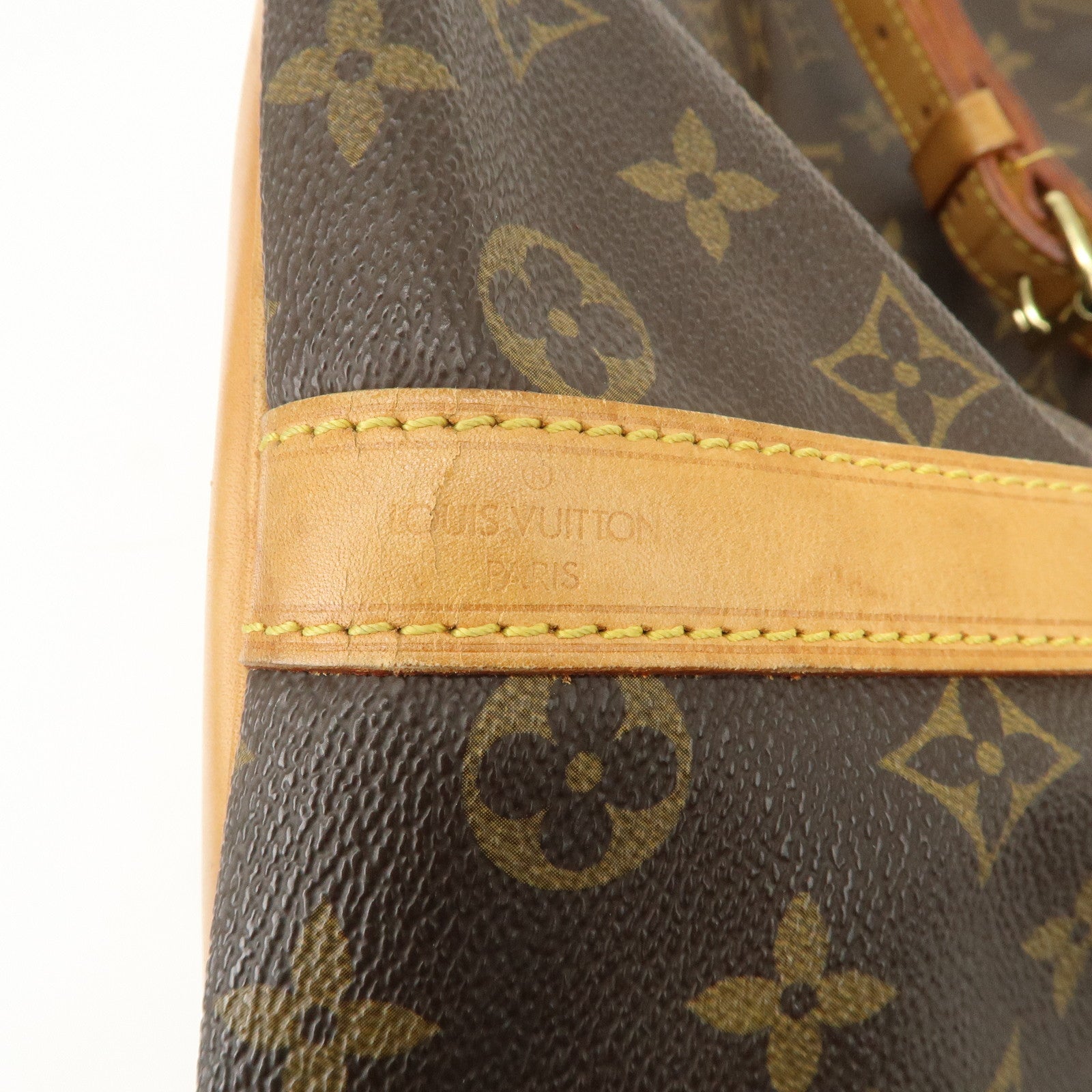 Louis Vuitton Monogram Canvas Petit Noe Shoulder Bag Brown M42226