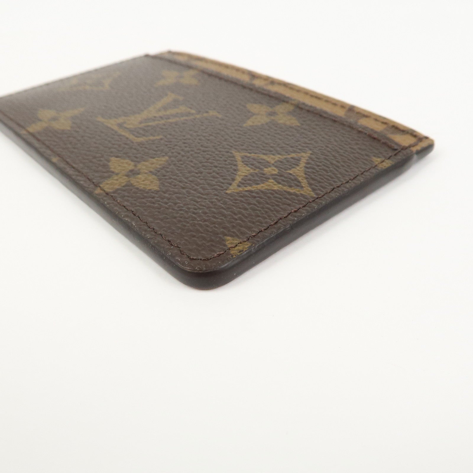 Louis Vuitton Monogram Reverse Porte Cartes Simple Card Case M69161