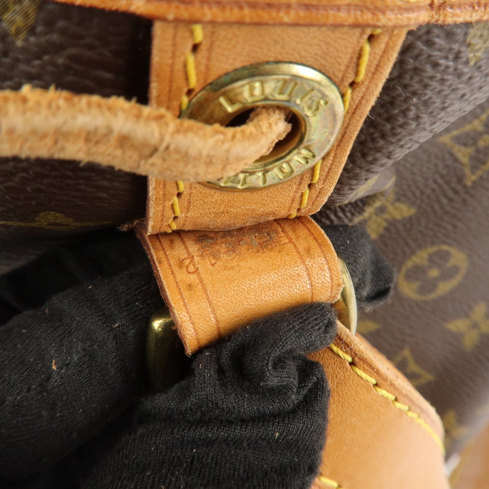 Louis Vuitton Monogram Noe Shoulder Bag Hand Bag Brown M42224 Used