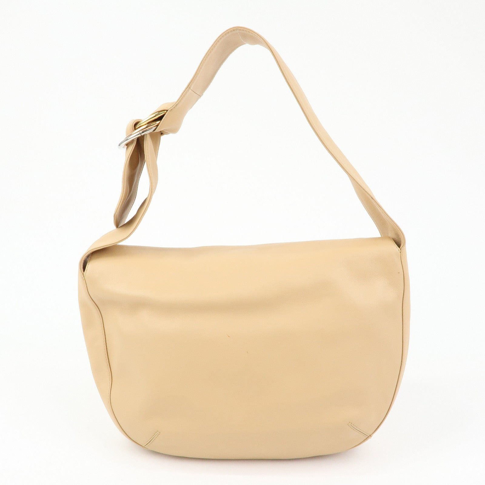 Cartier Trinity Leather Shoulder Bag Hand Bag Beige