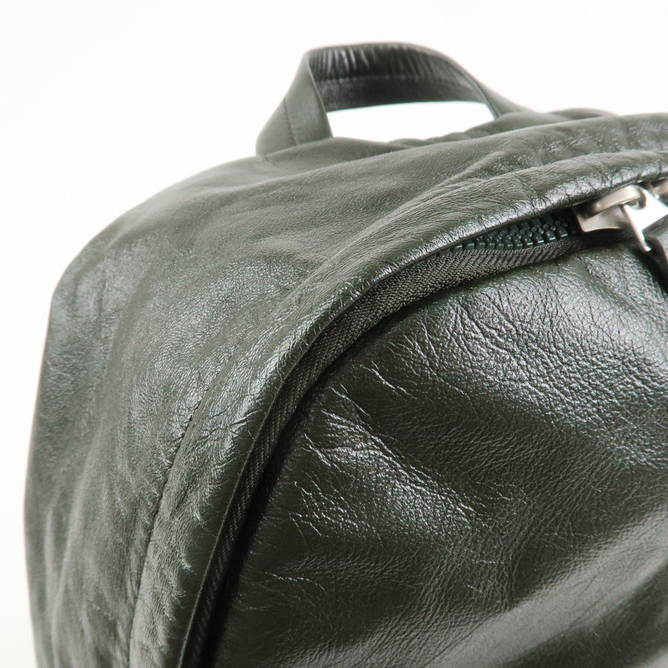 BOTTEGA VENETA Lamb Skin Nylon Medium Archetype Backpack Khaki