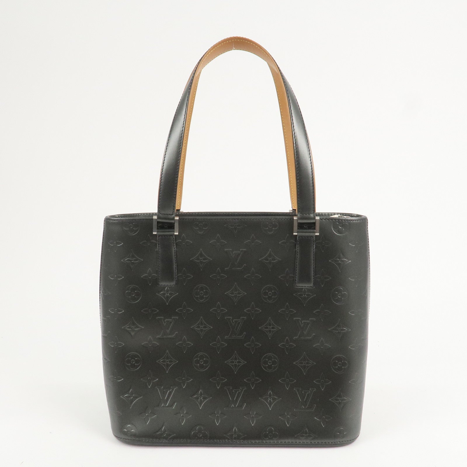Louis Vuitton Monogram Matte Stockton Tote Bag Shoulder Bag Noir M55112