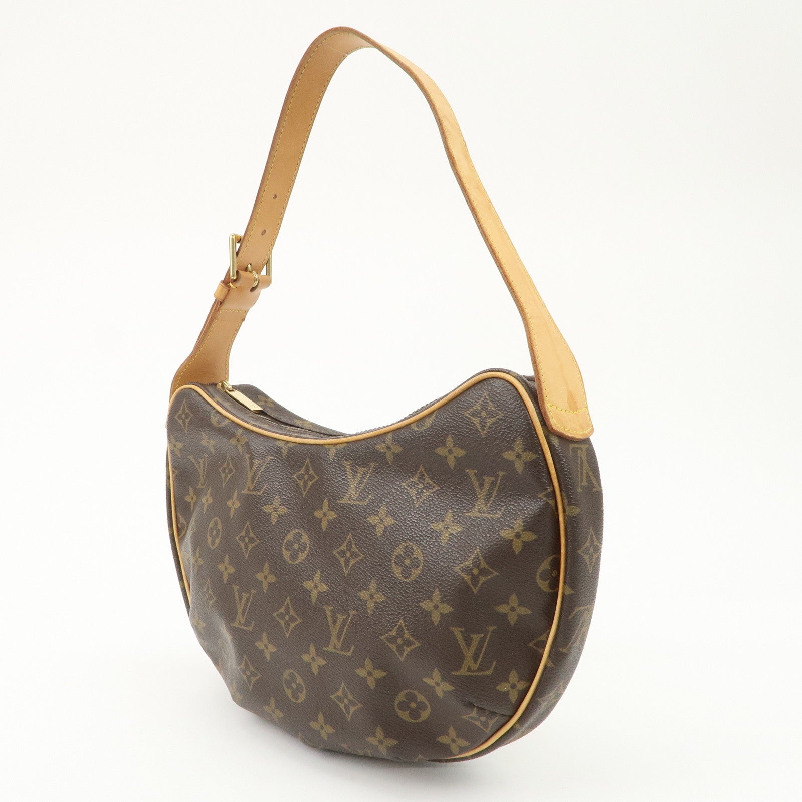Louis Vuitton Monogram Croissant MM Shoulder Bag Brown M51512