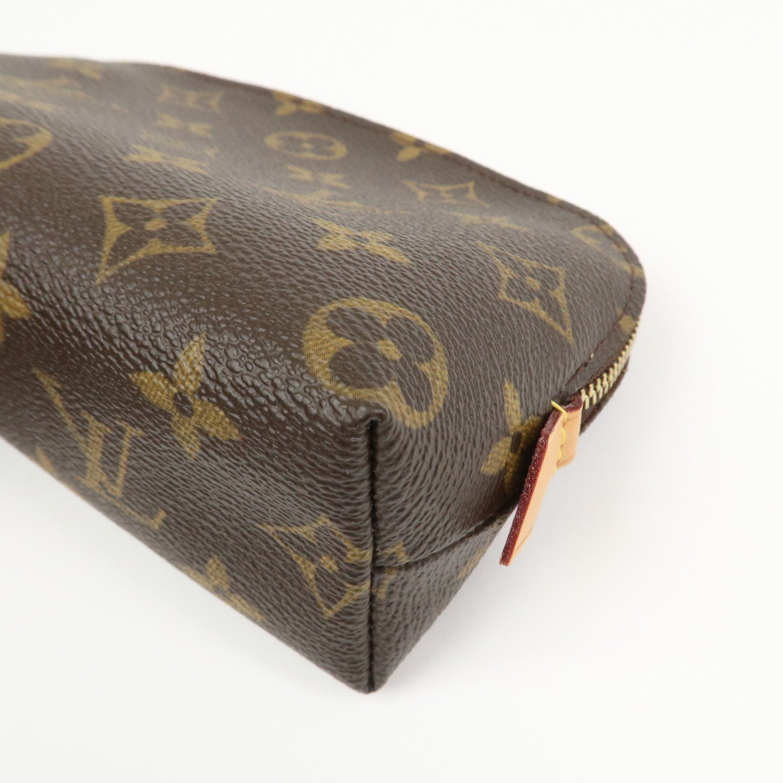 Louis Vuitton Monogram Pochette Cosmetic Pouch Brown M47515