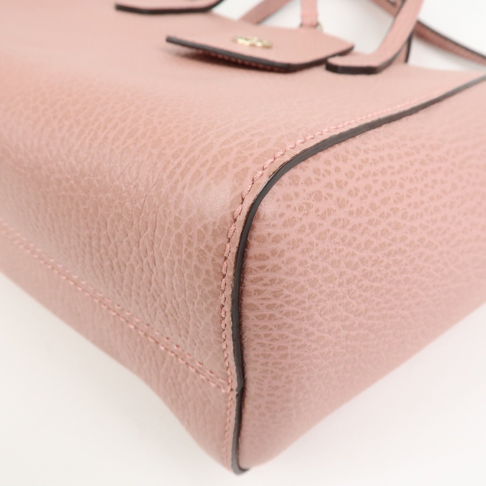 GUCCI Swing Mini GG Marmont 2Way Hand Bag Shoulder Bag Pink 368827