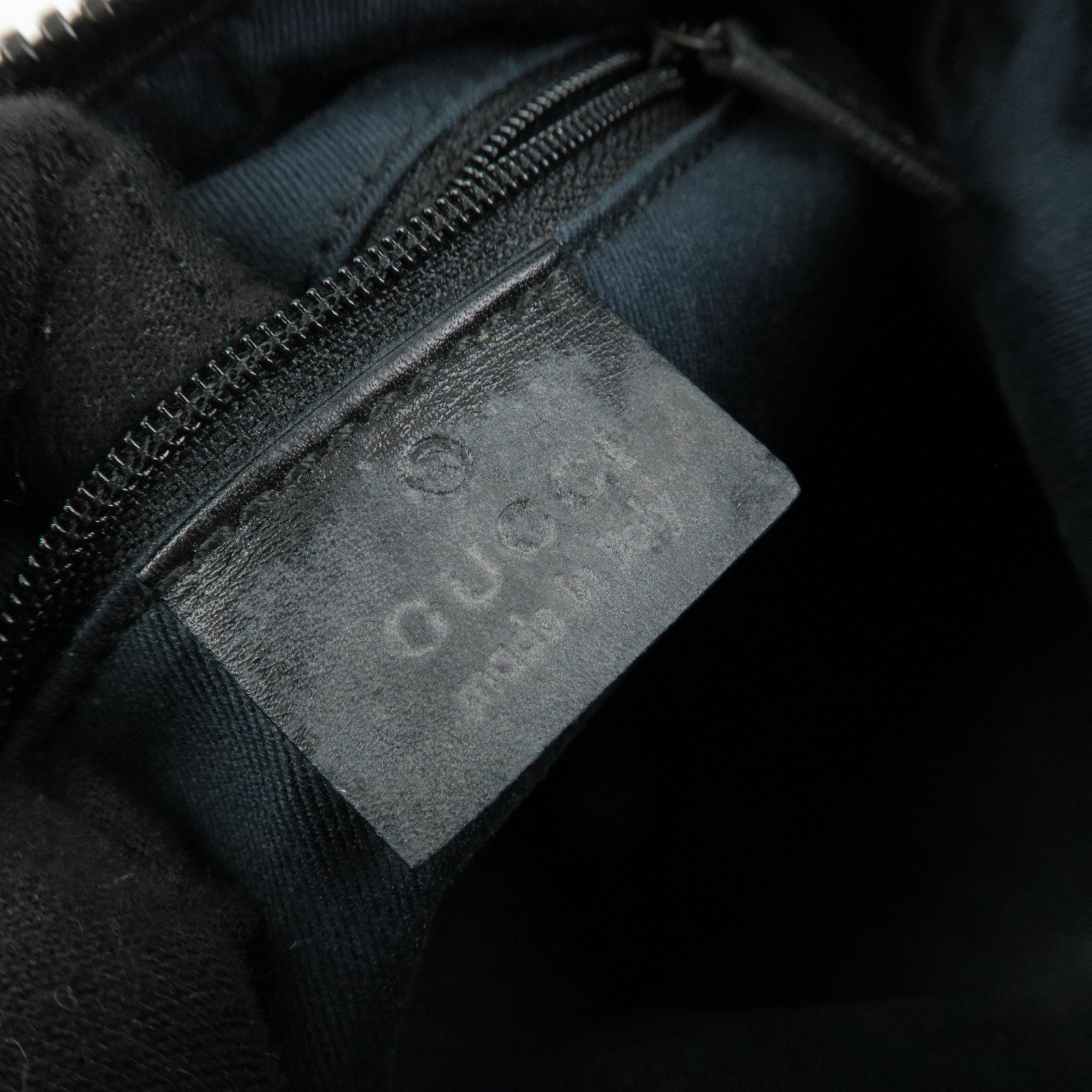 GUCCI GG Monogram Leather Shoulder Bag Hand Bag Black 101333