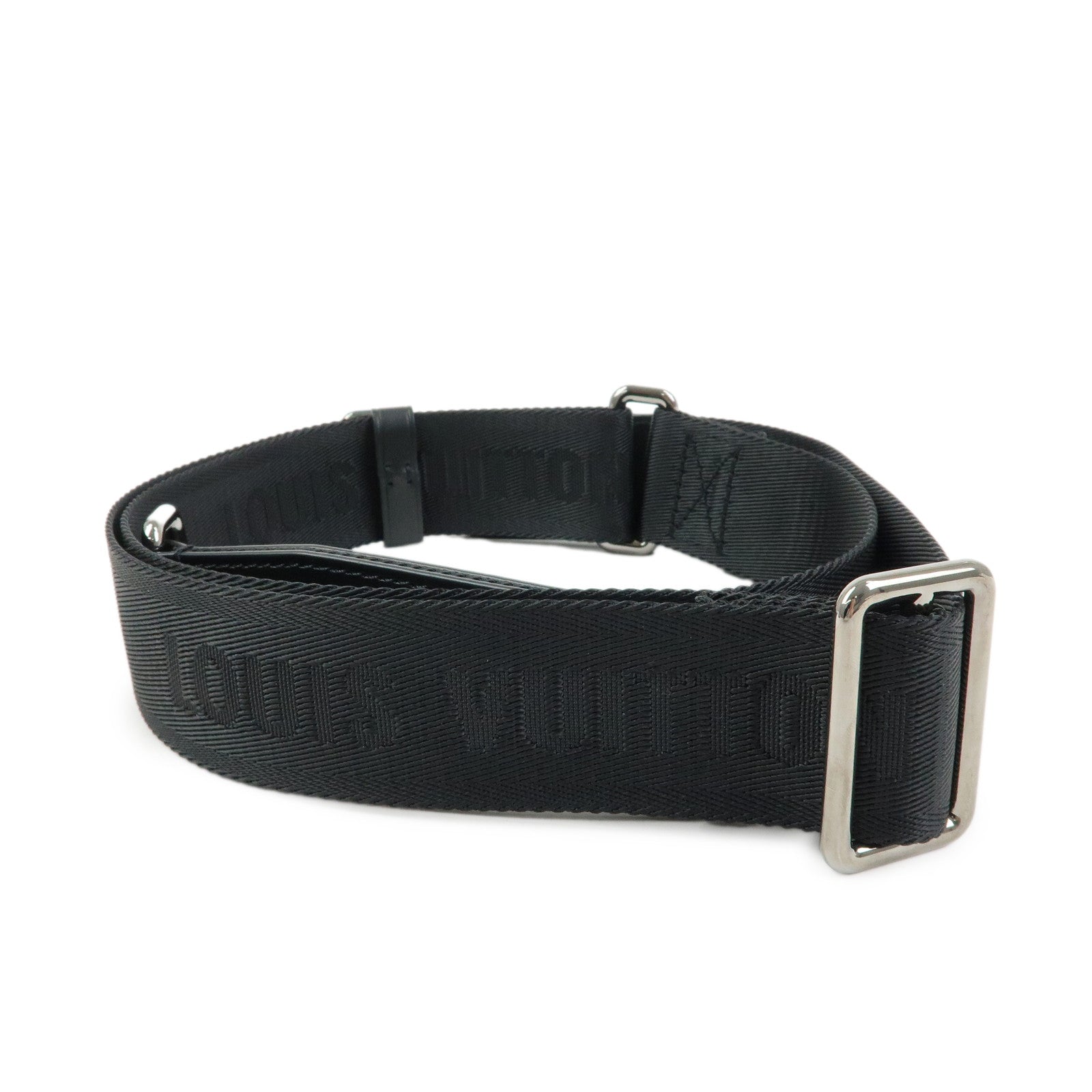 Louis Vuitton Canvas Leather Adjustable Shoulder Strap Black