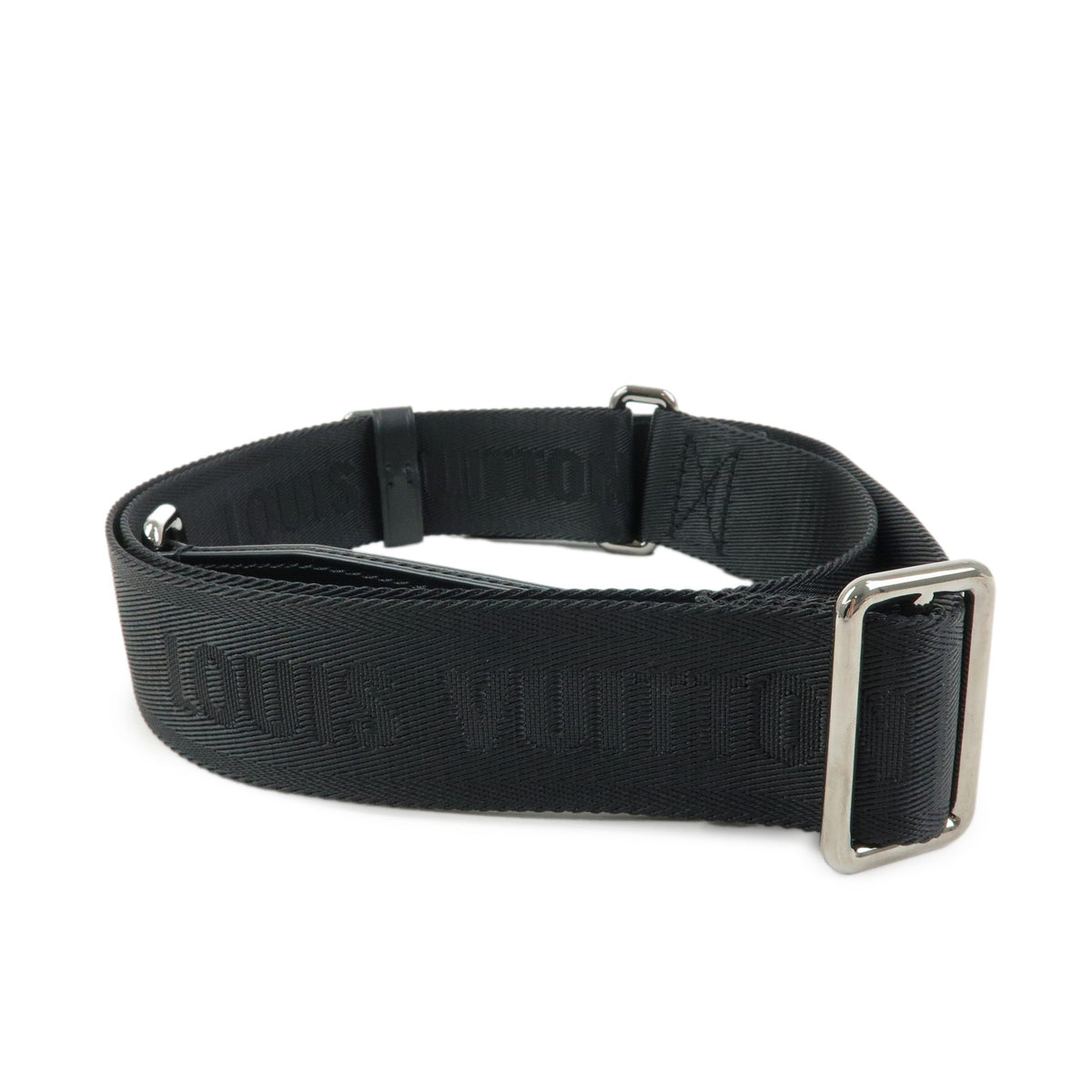 Louis Vuitton Canvas Leather Adjustable Shoulder Strap Black