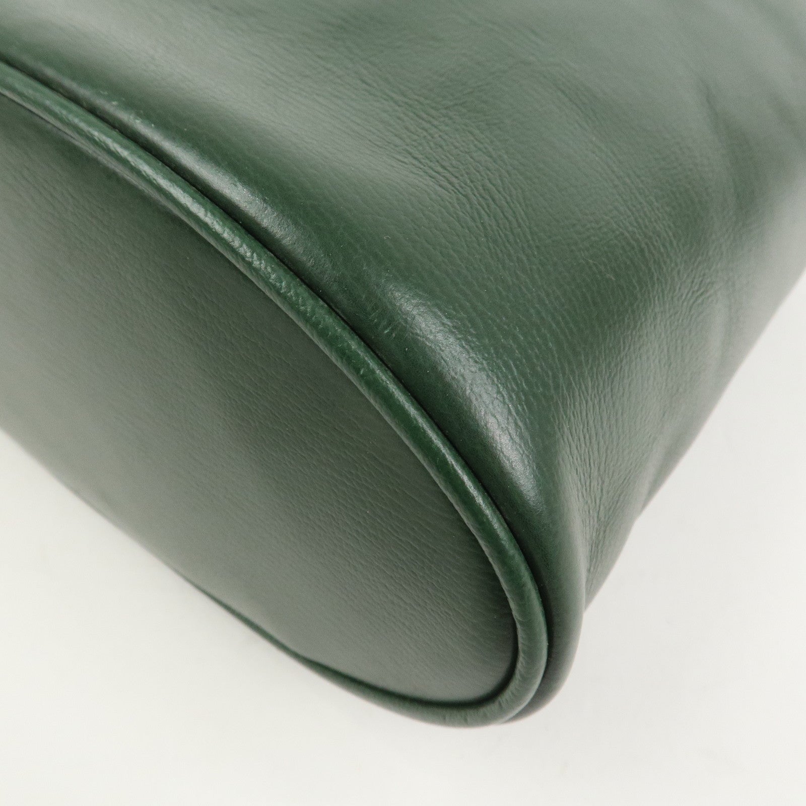 LOEWE Velazquez Calf Leather Hand Bag Vanity Bag Green