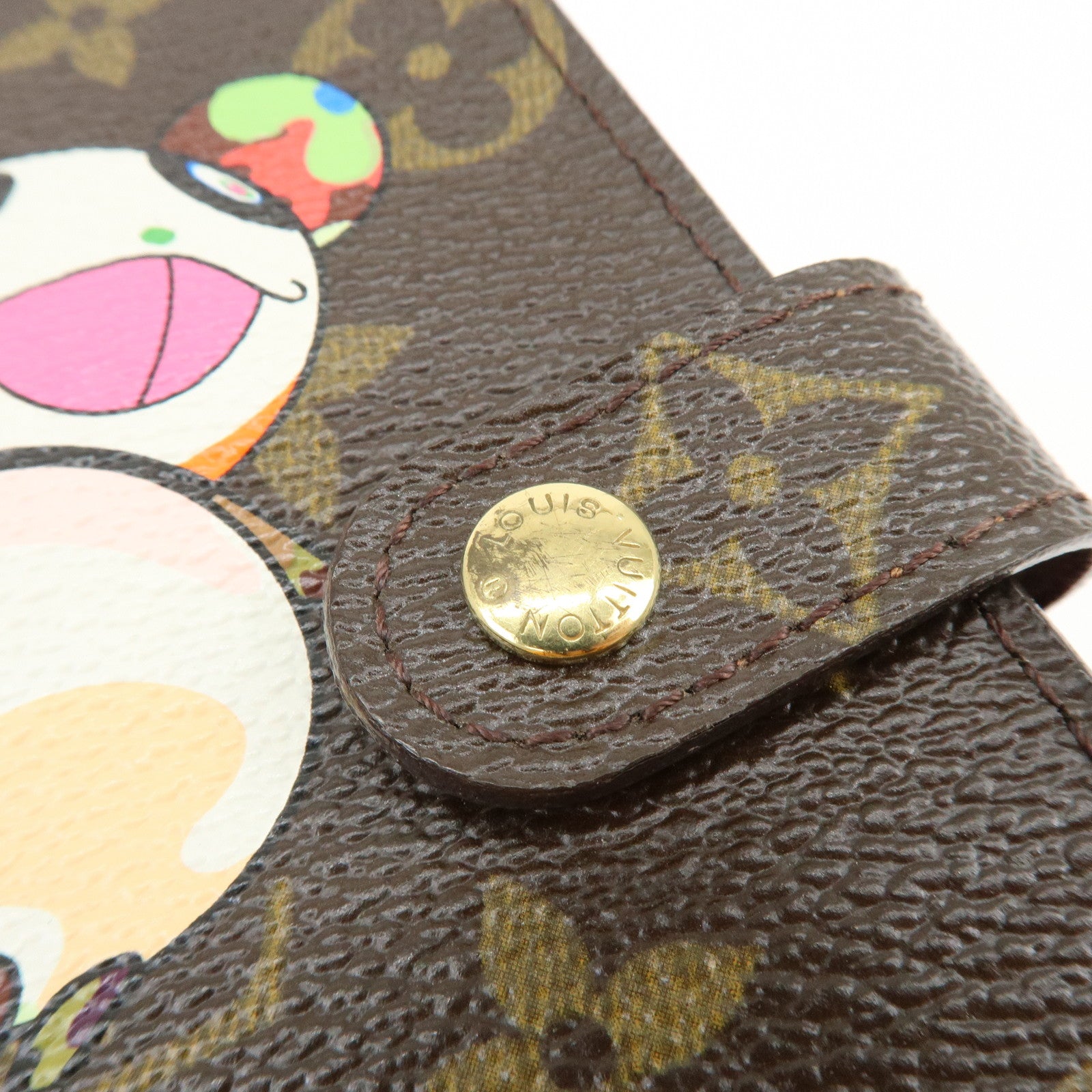 Louis Vuitton Monogram Panda Agenda PM Planner Cover Brown R20011