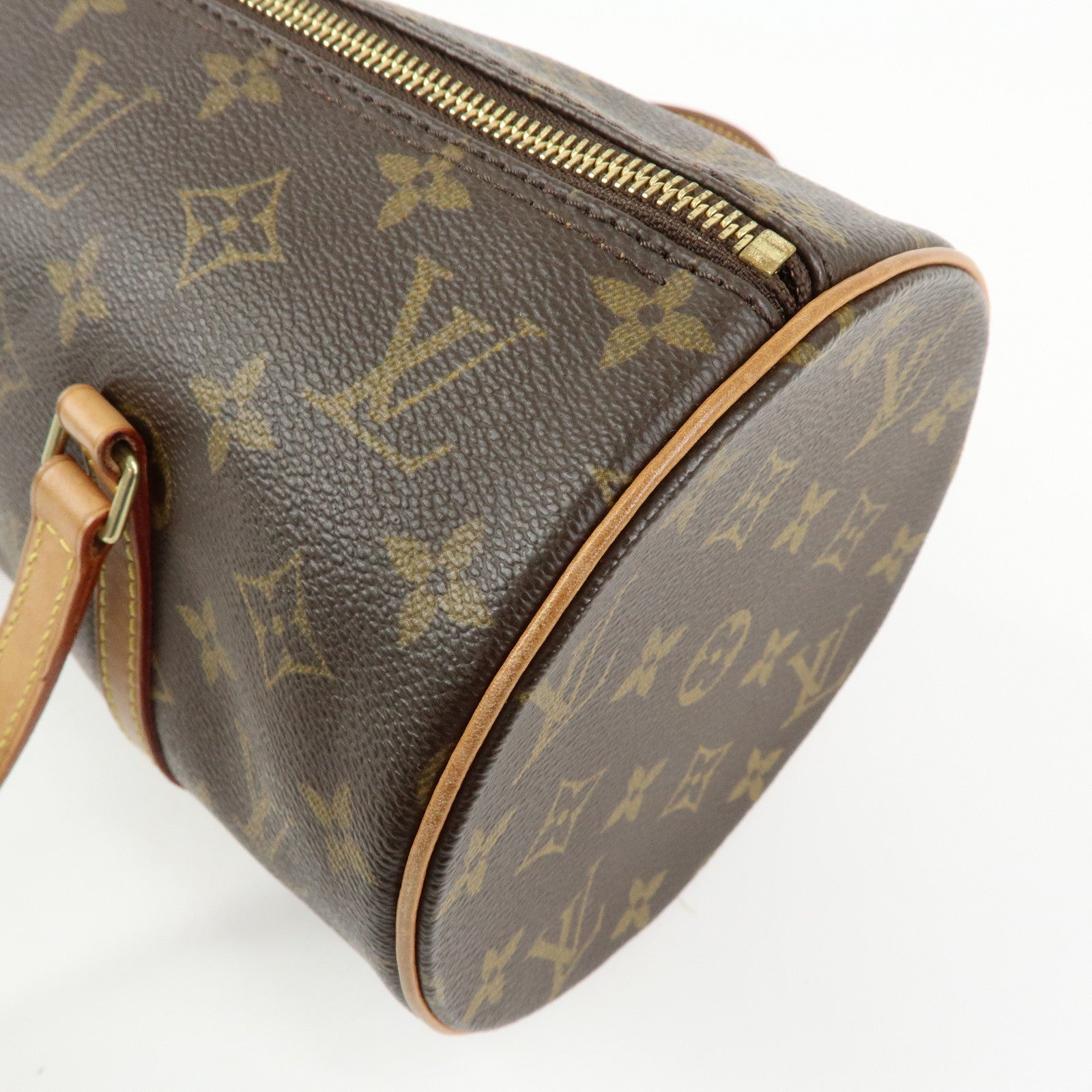 Louis Vuitton Monogram Papillon 30 Hand Bag Brown M51385