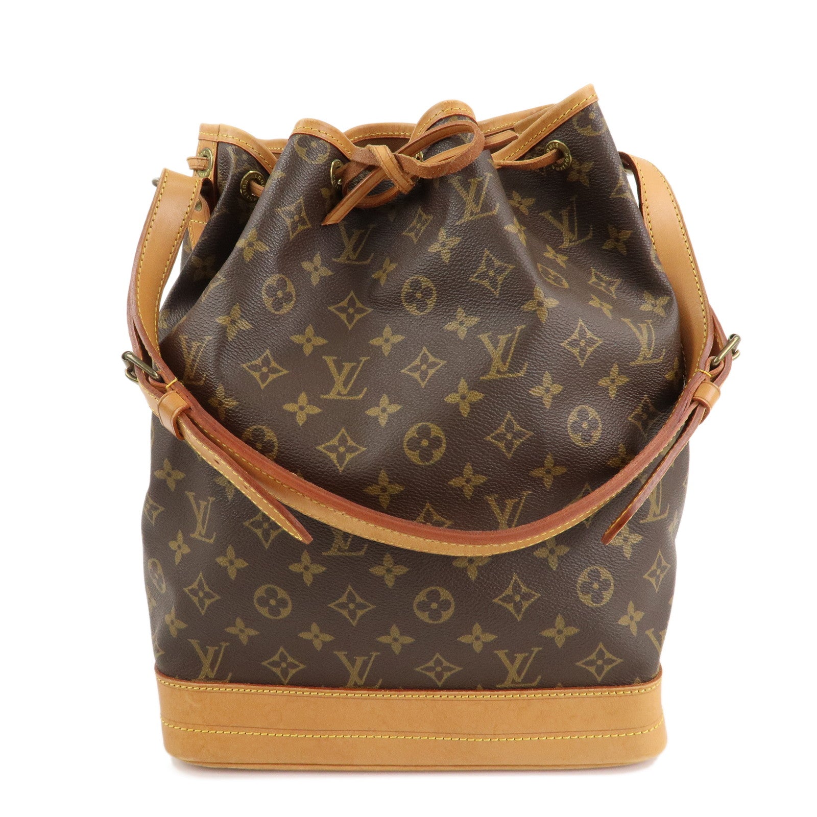 Louis Vuitton Monogram Noe Shoulder Bag Hand Bag Brown M42224 Used