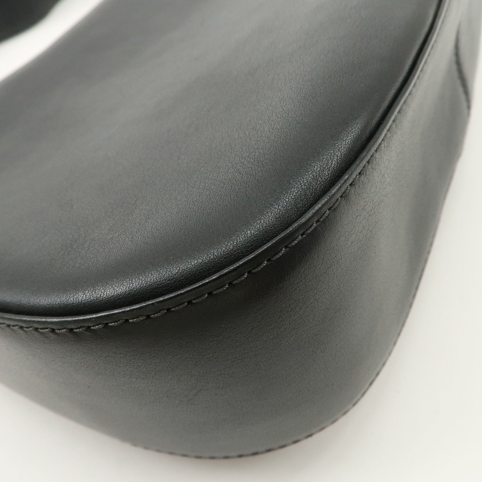 LOEWE Anagram Leather Shoulder Bag Hand Bag Black Used