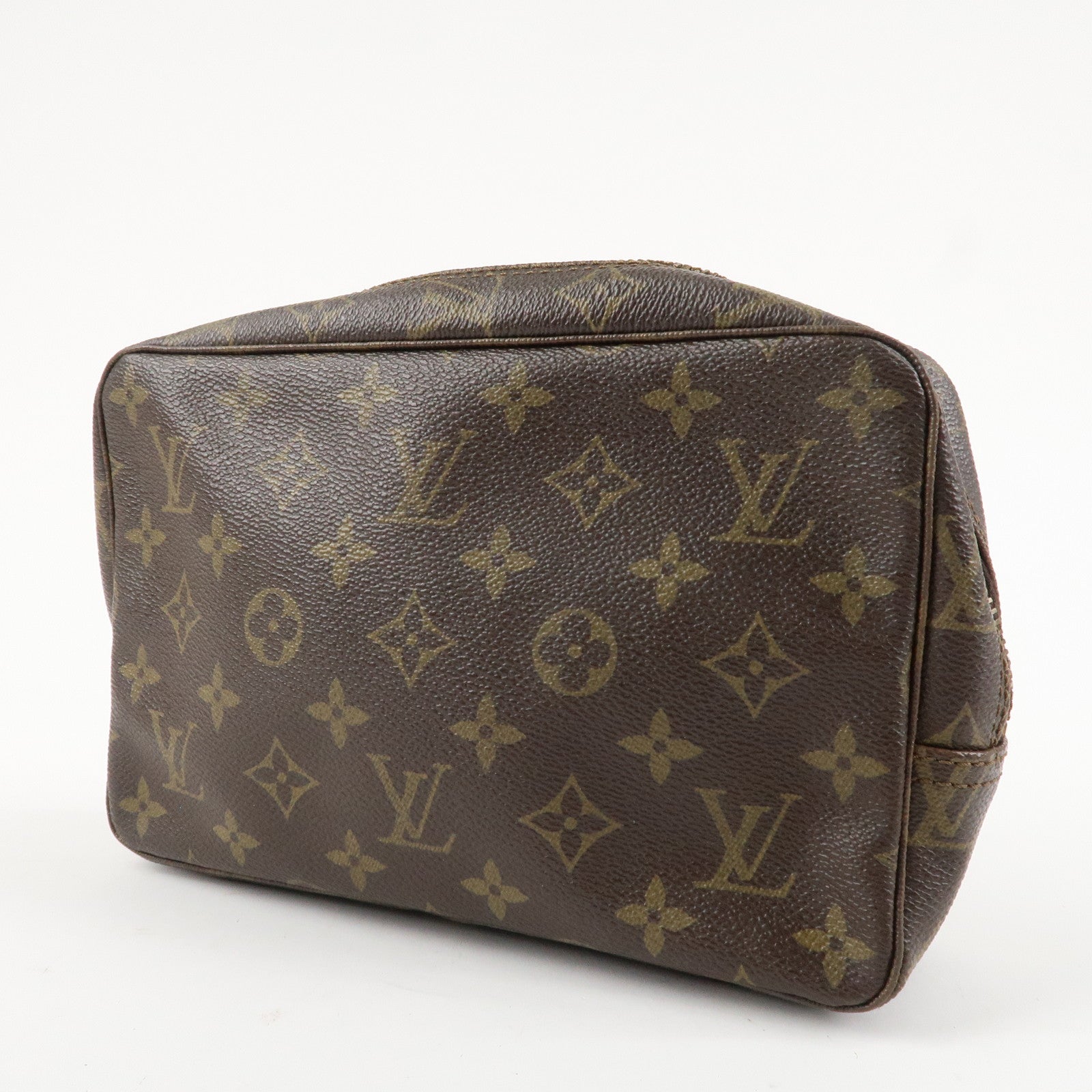 Louis Vuitton Monogram Trousse Toilette 23 Pouch Brown M47524 Used