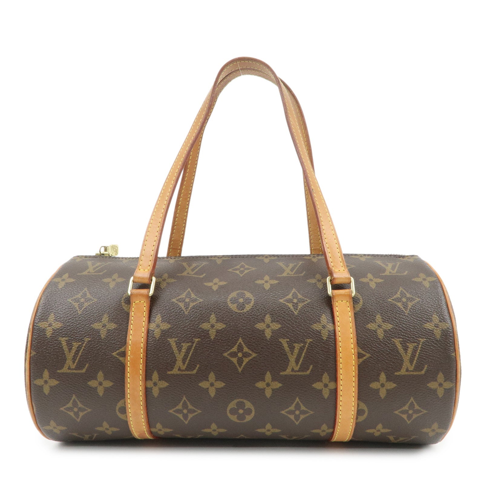 Louis Vuitton Monogram Papillon 30 Hand Bag Brown M51385