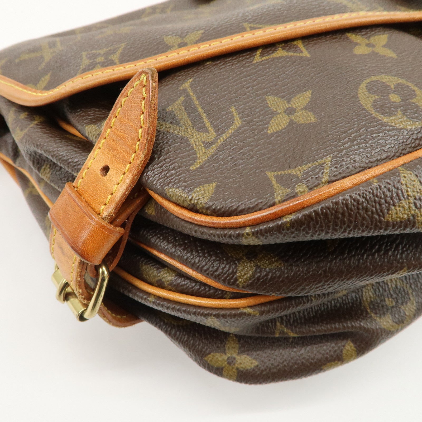 Louis Vuitton Monogram Saumur 30 Shoulder Bag Brown M42256 Used