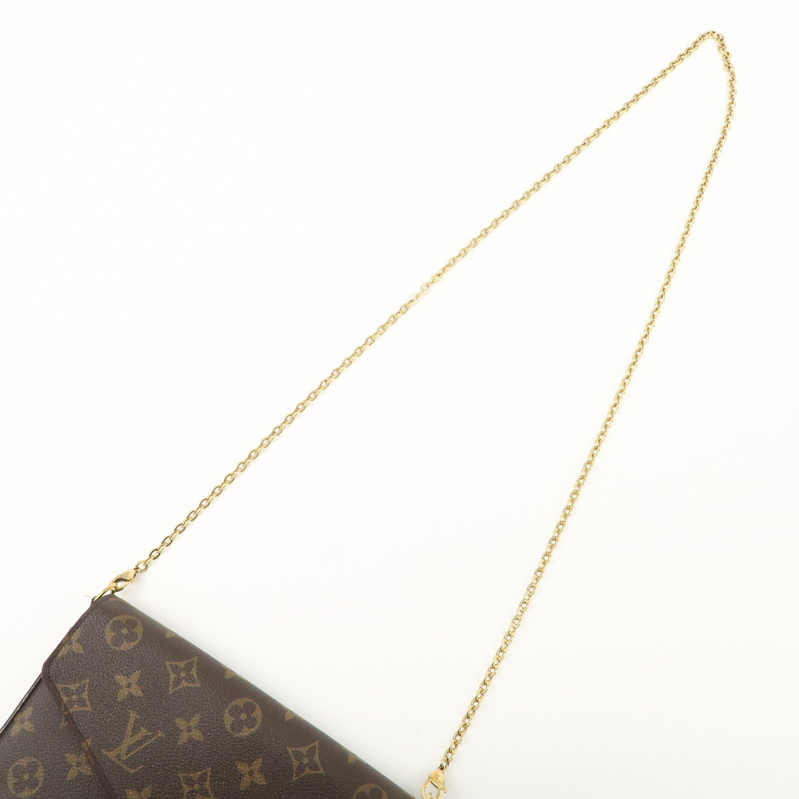 Louis Vuitton Monogram Pochette Felicie Shoulder Bag Brown M61276 Used