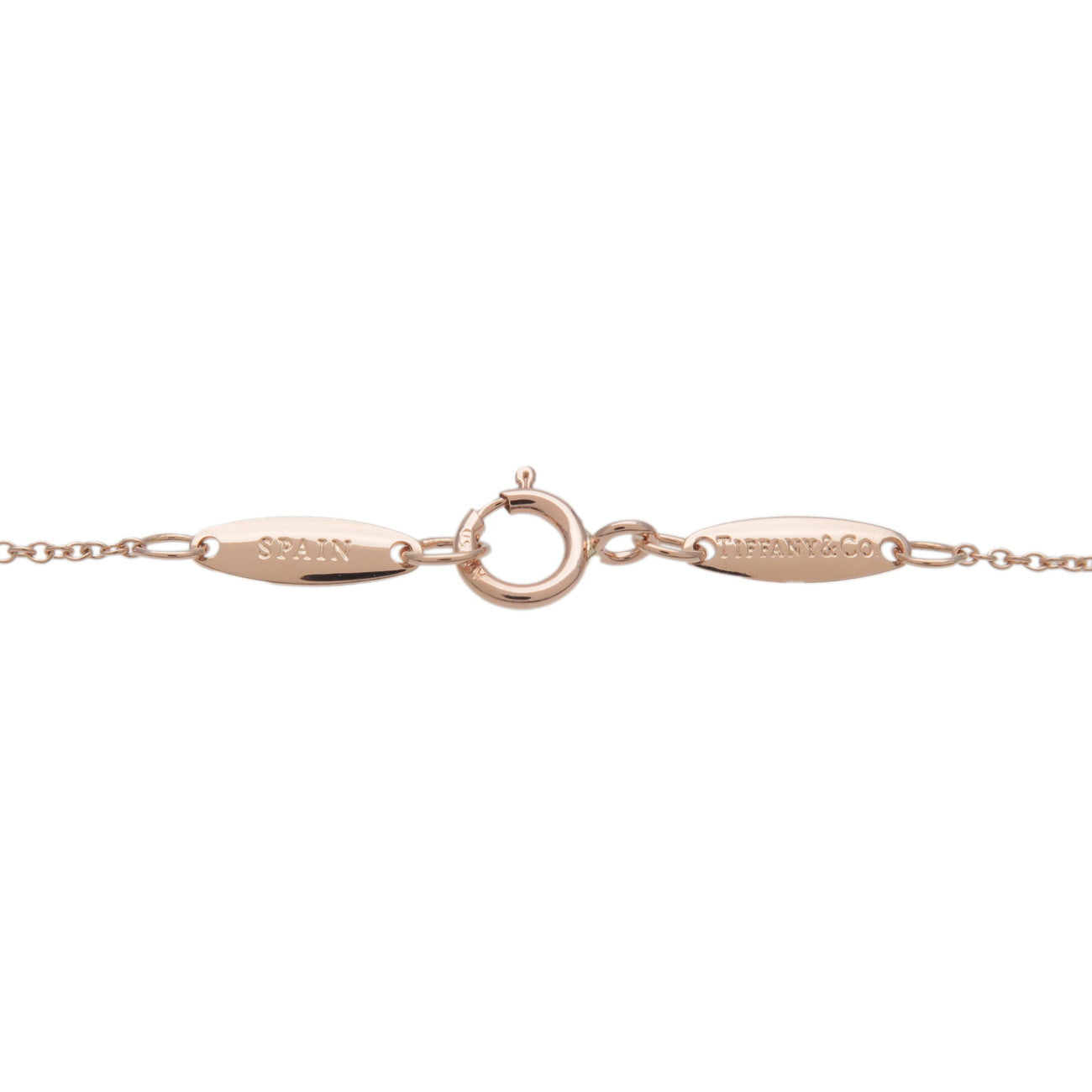 Tiffany & Co Open Heart Necklace K18PG 750PG Rose Gold