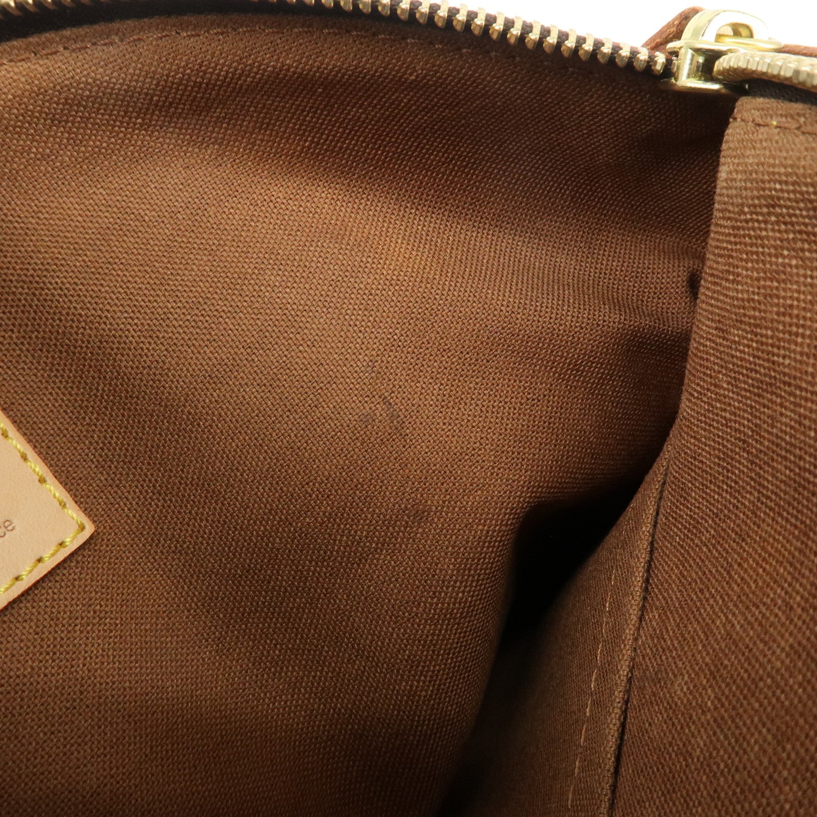 Louis Vuitton Monogram Lockit Hand Bag Brown M40102