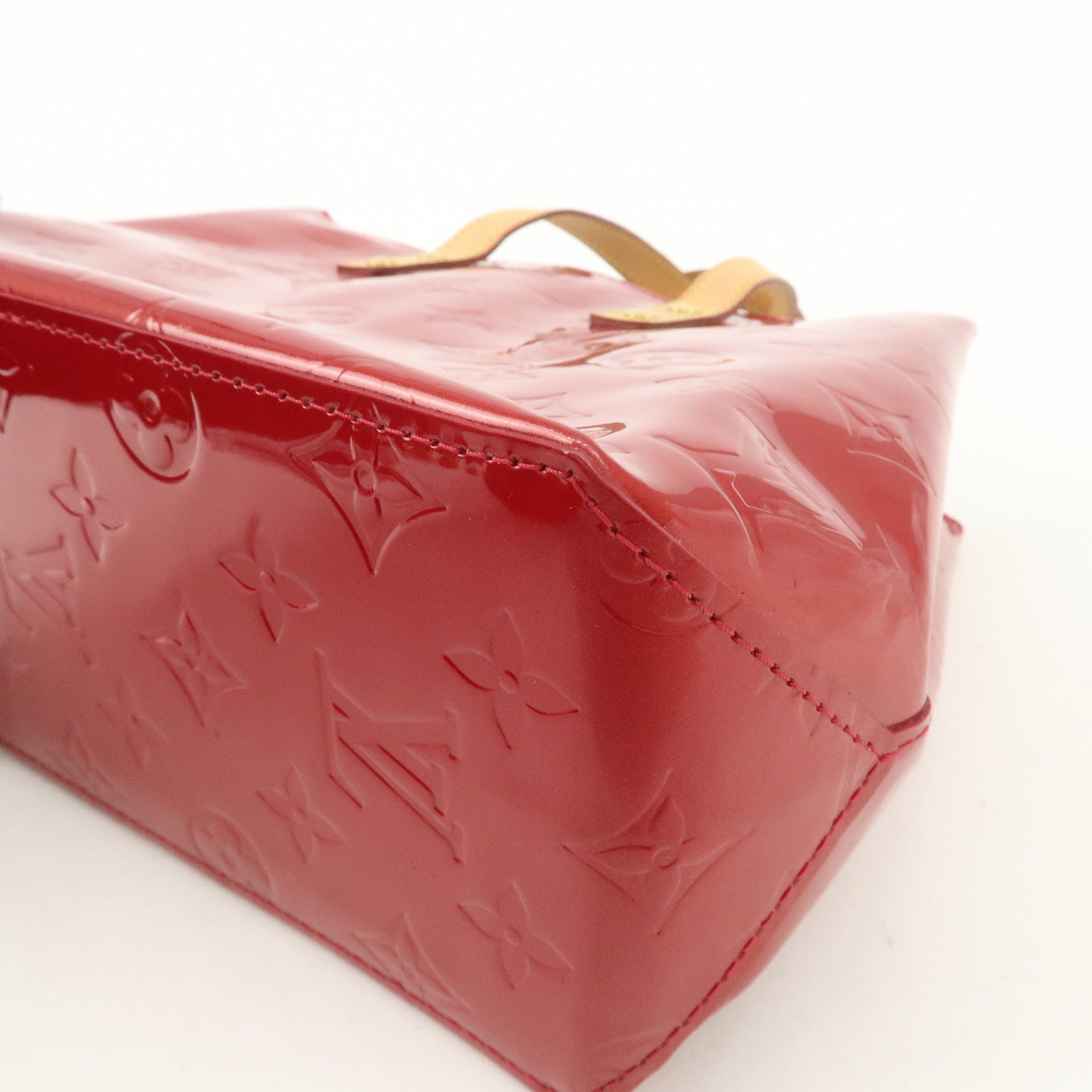 Louis Vuitton Vernis Lead PM Hand Bag Pomme d'Amour M91990