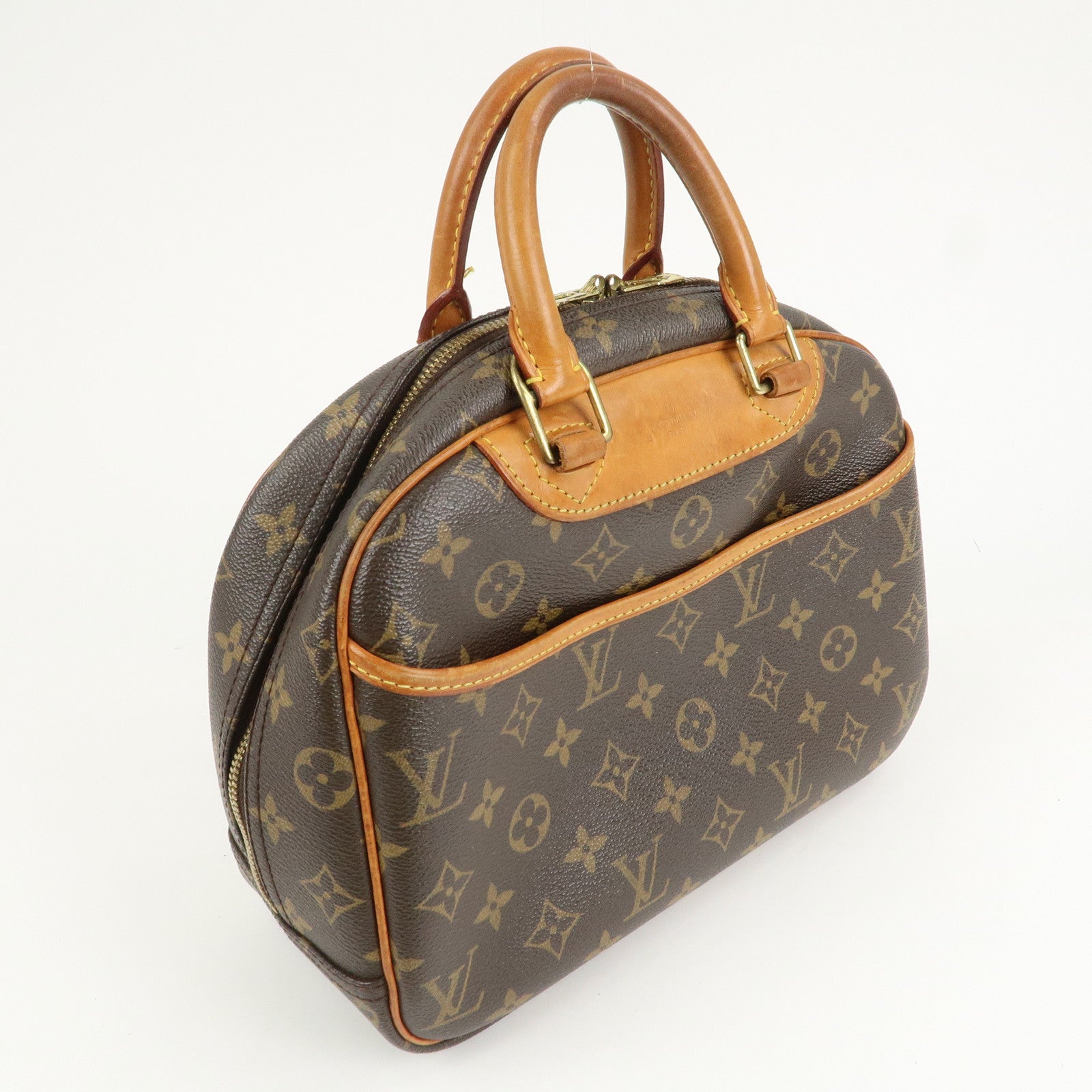 Louis Vuitton Monogram Trueville Hand Bag Brown M42228 Used