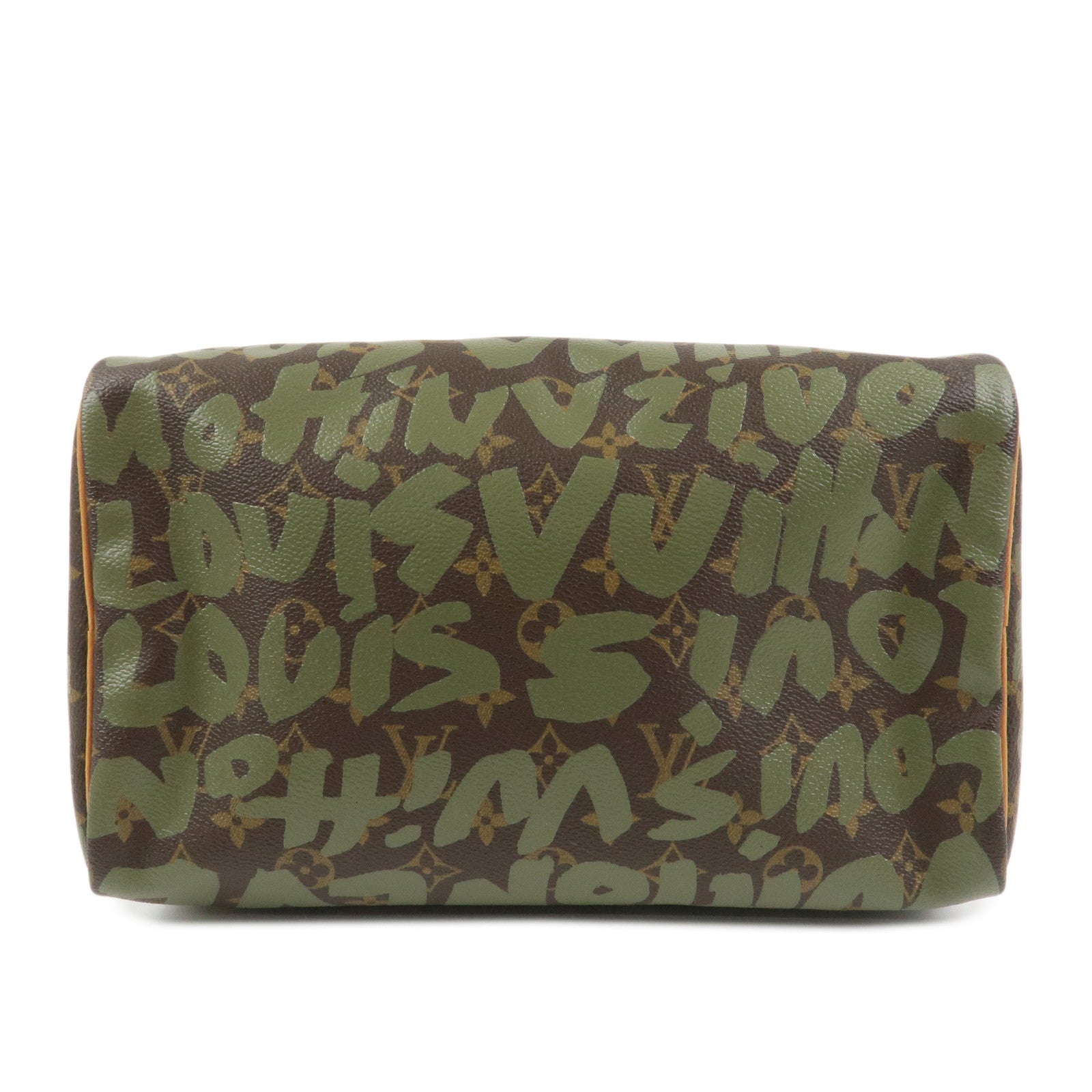 Louis Vuitton Monogram Graffiti Speedy 30 Khaki Brown M92194
