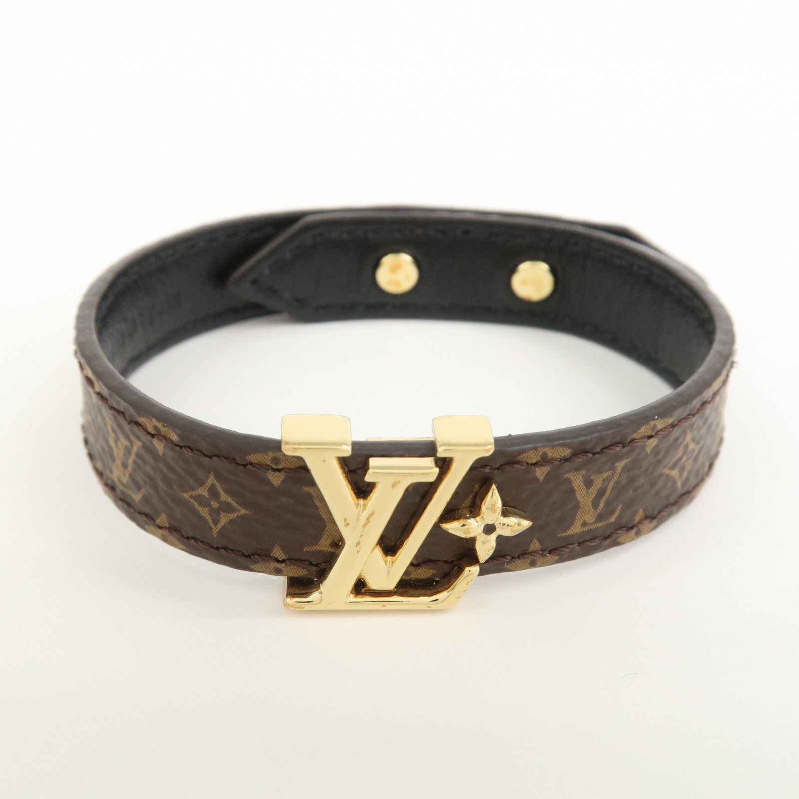 Louis Vuitton Monogram LV Iconic Bracelet Brown M8526