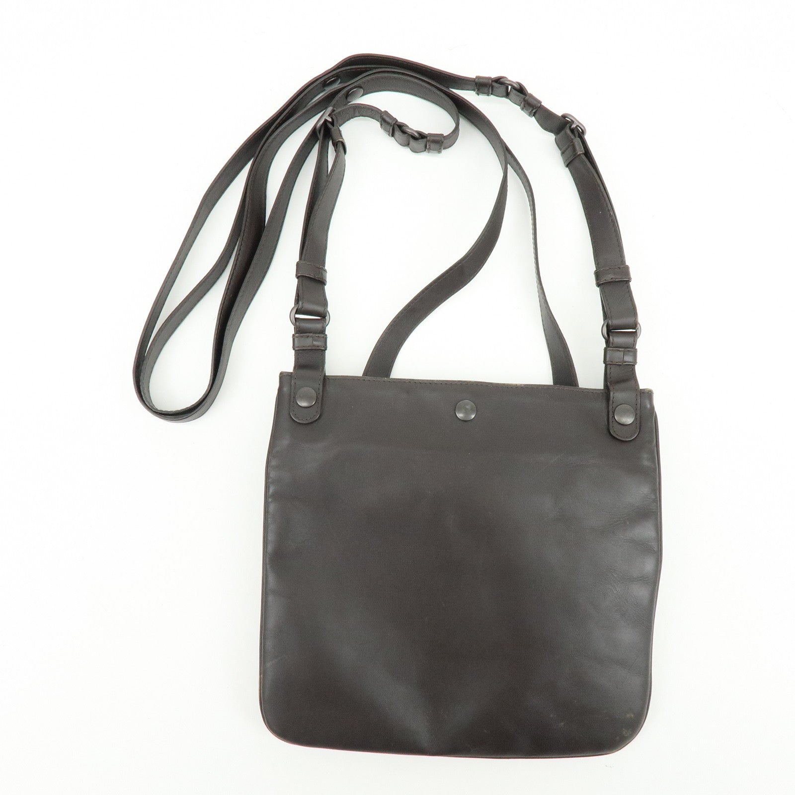 BOTTEGA VENETA Intrecciato Calf Leather Shoulder Bag Brown 273350