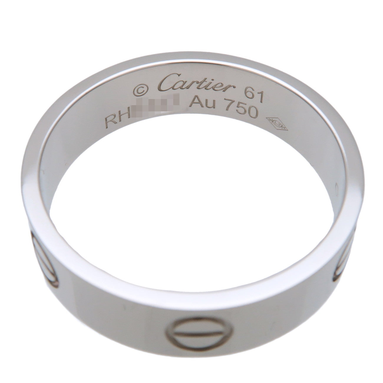 Cartier Love Ring K18 750WG White Gold #61 US9.5-10 EU60.5 HK21.5