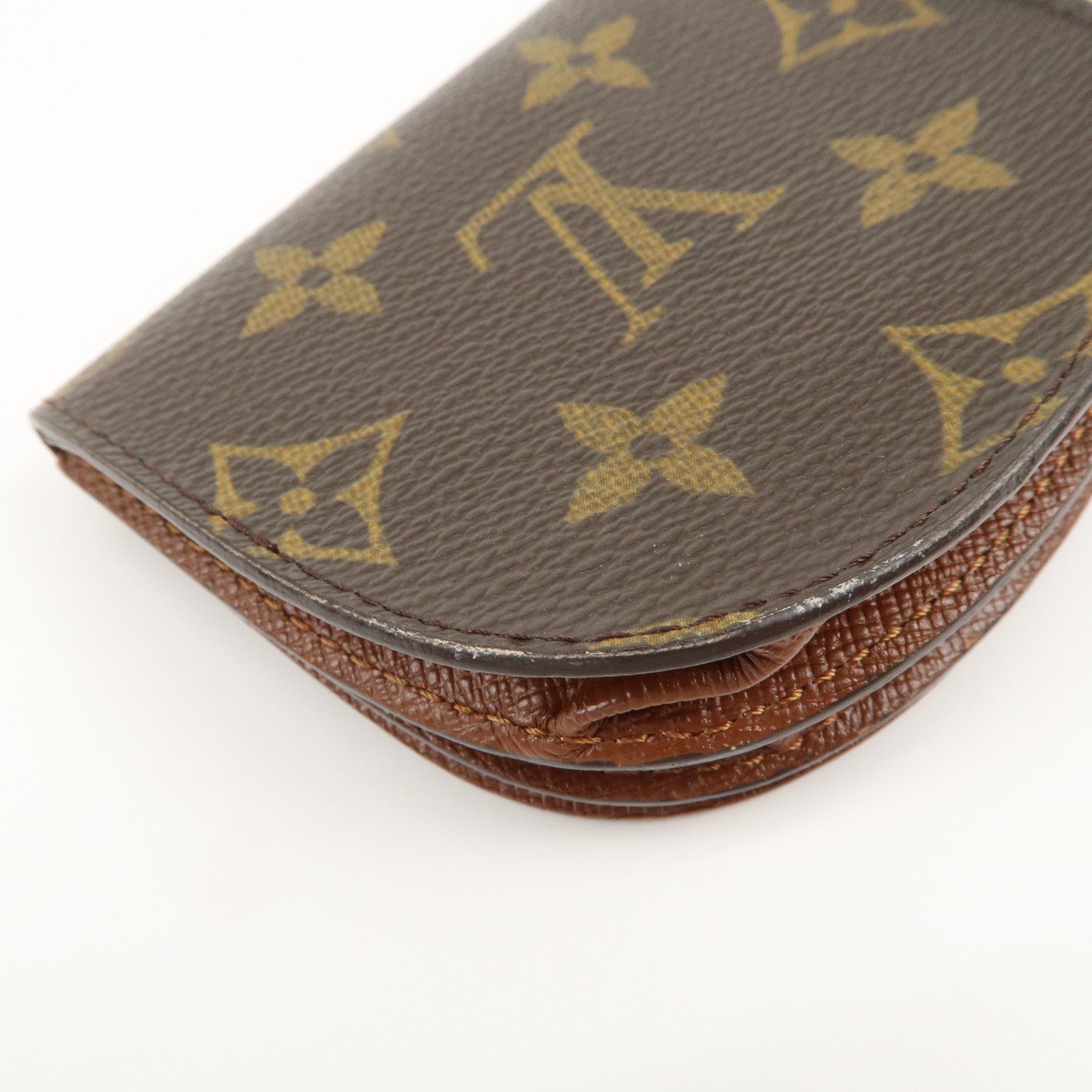 Louis Vuitton Monogram Porte Monnaie Gousset Coin Case M61970 Used