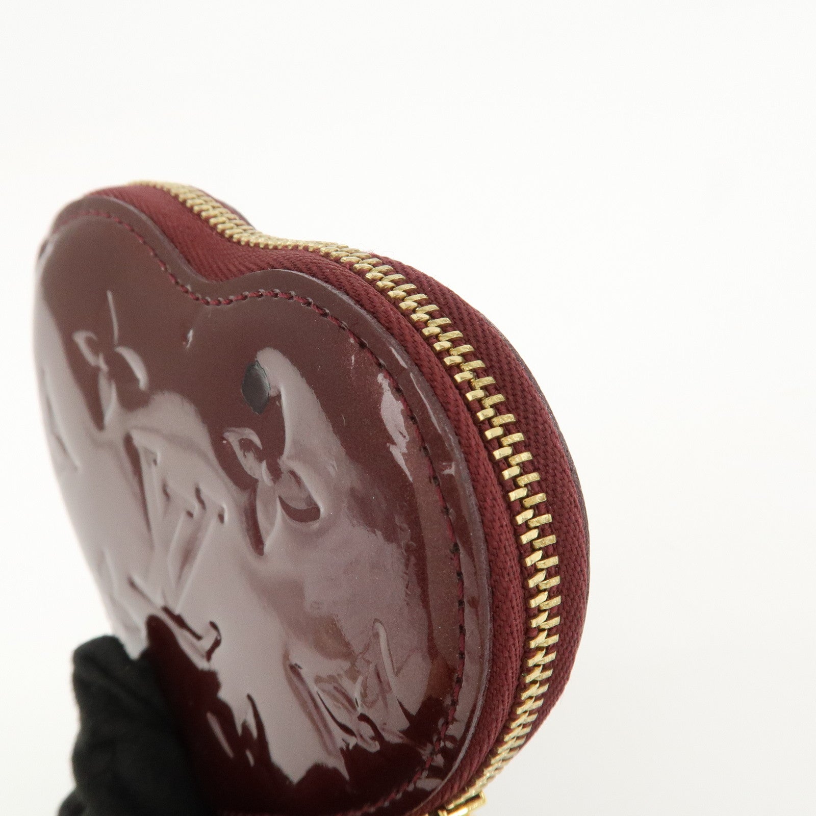 Louis Vuitton Monogram Vernis Porte Monnaie Coeur Coin Case M91480