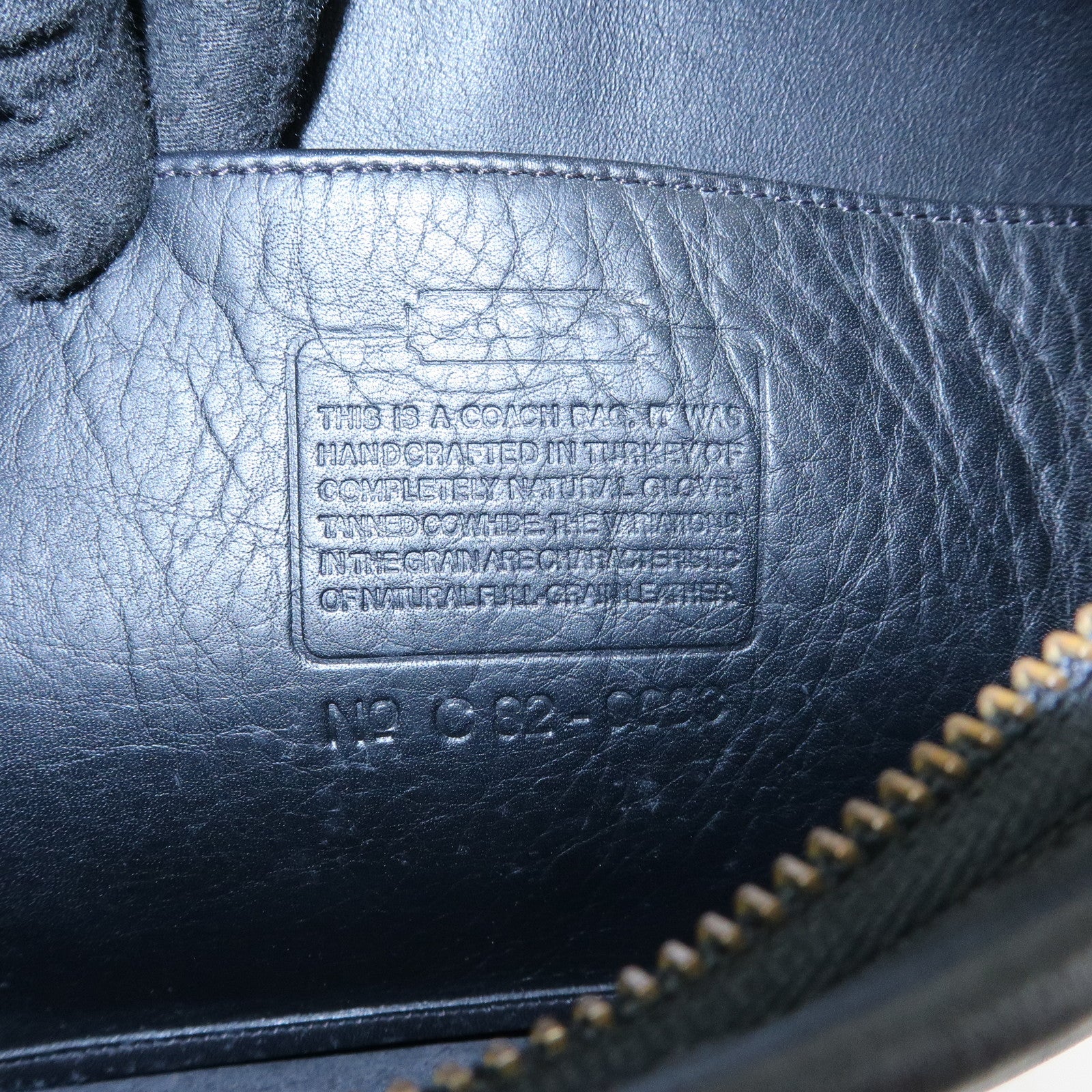 COACH Ergo Leather Shoulder Bag Hand Bag Black