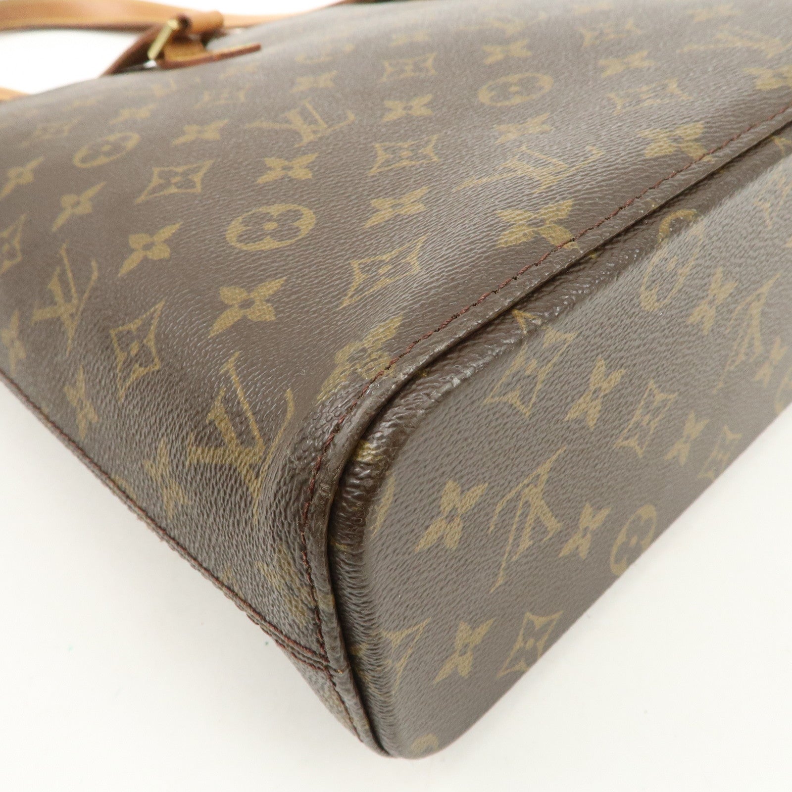 Louis Vuitton Monogram Luco Tote Bag Hand Bag Brown M51155 Used