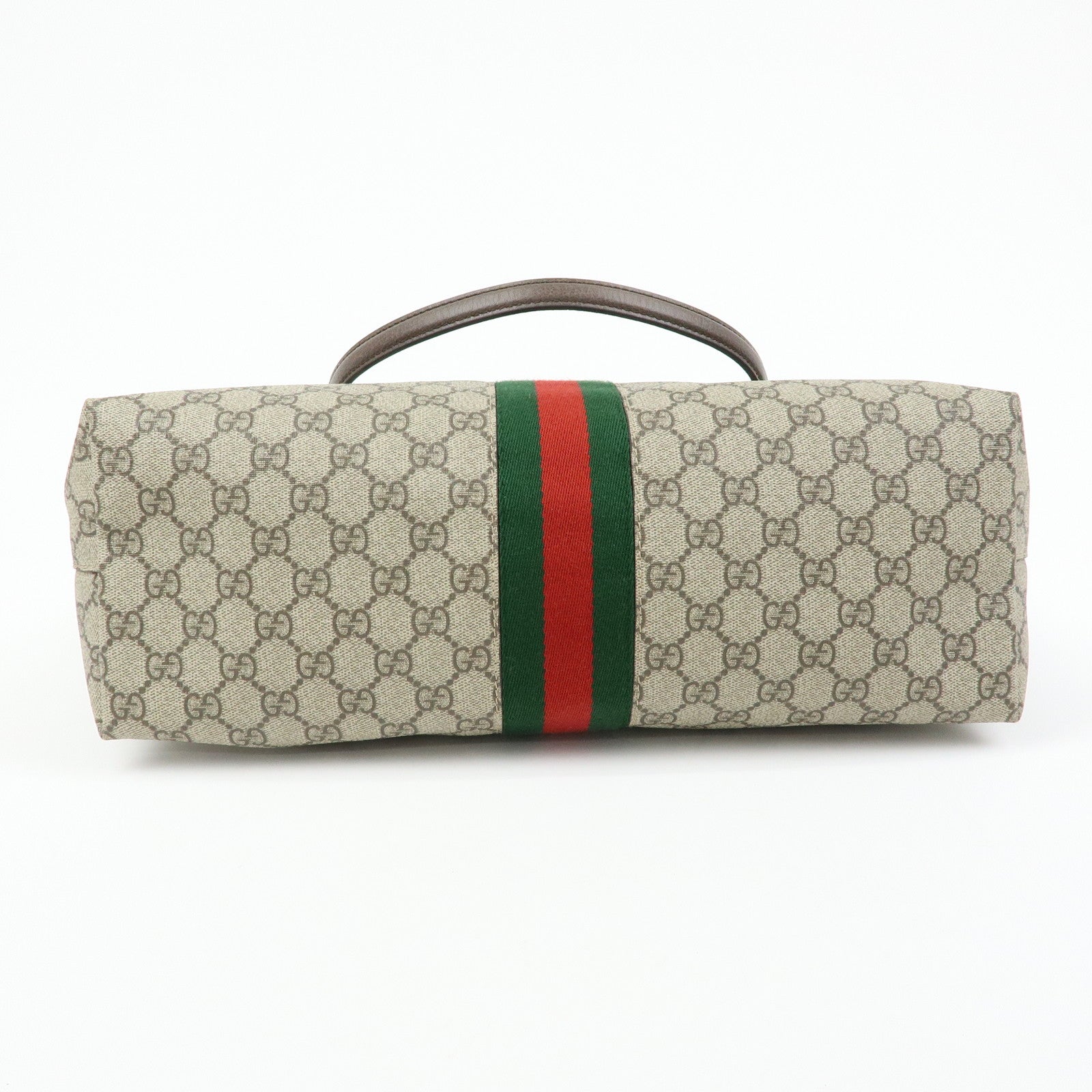 GUCCI Ophidia Sherry Medium Tote Shoulder Bag Beige Brown 631685