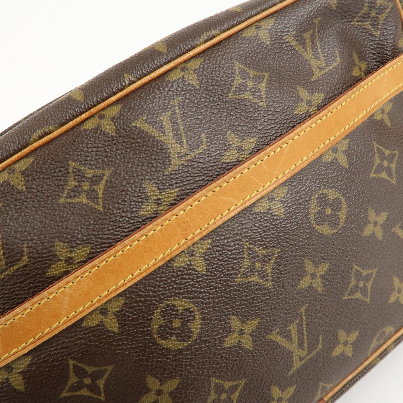 Louis Vuitton Monogram Compiegne 28 Pouch Clutch Bag Brown M51845 Used