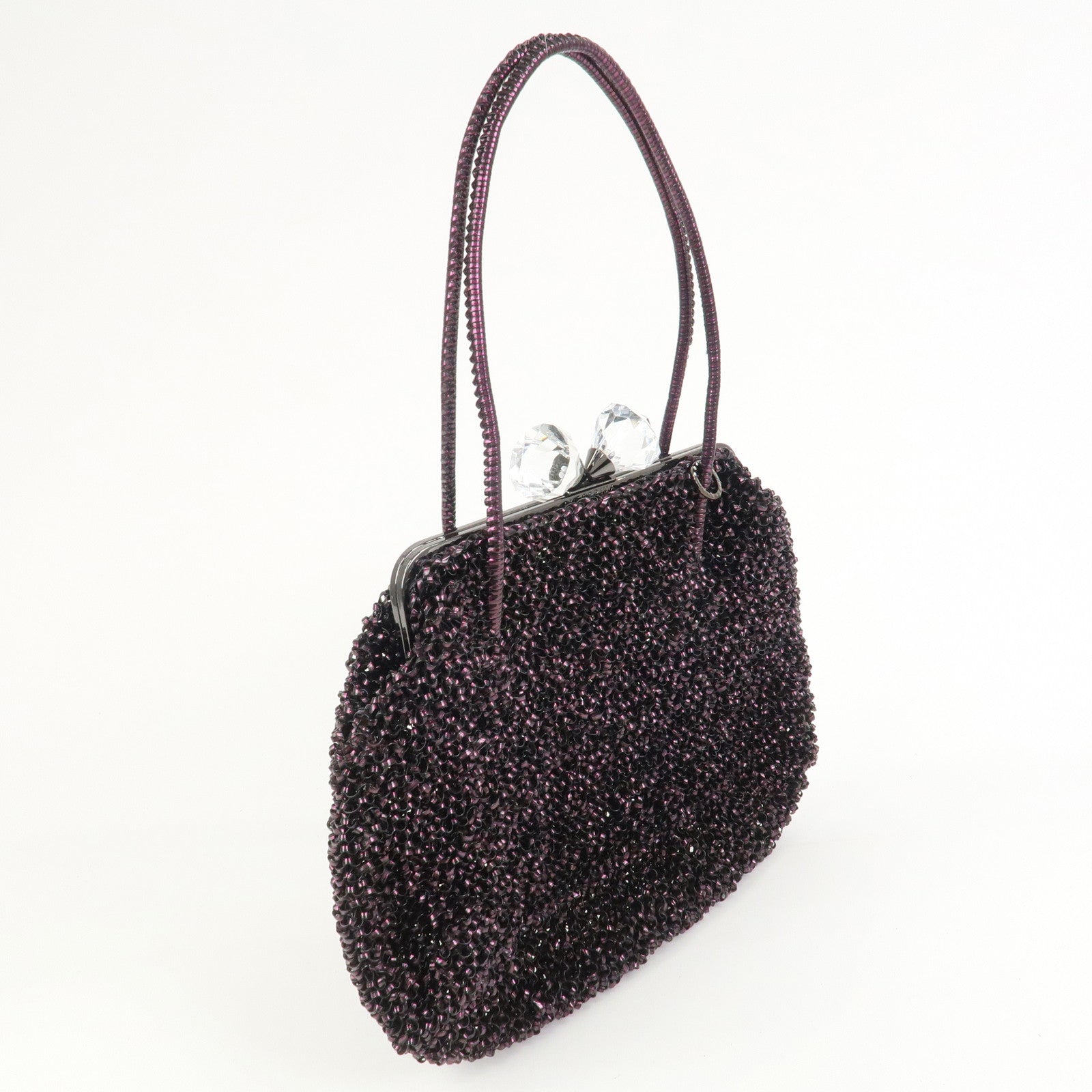 ANTEPRIMA Wire Bag PVC Hand Bag Shoulder Bag Black Pink