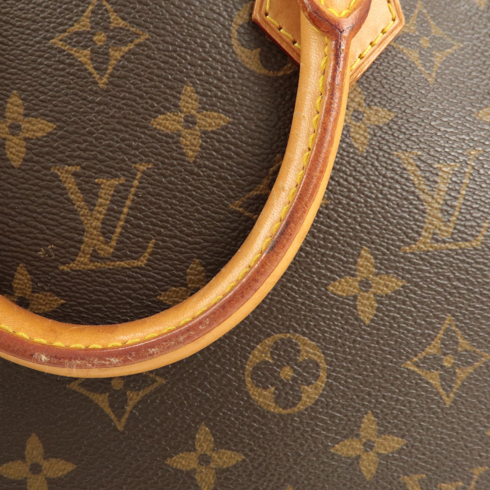Louis Vuitton Monogram Canvas Alma Hand Bag Brown M51130 Used