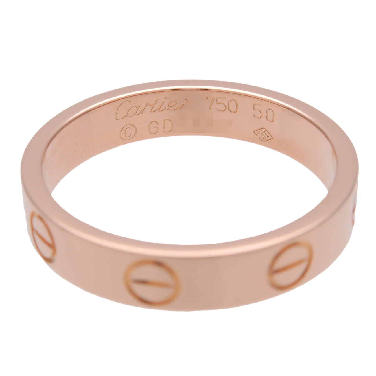 Cartier Mini Love Ring K18 750PG Rose Gold #50 US5.5 EU50 B4085000