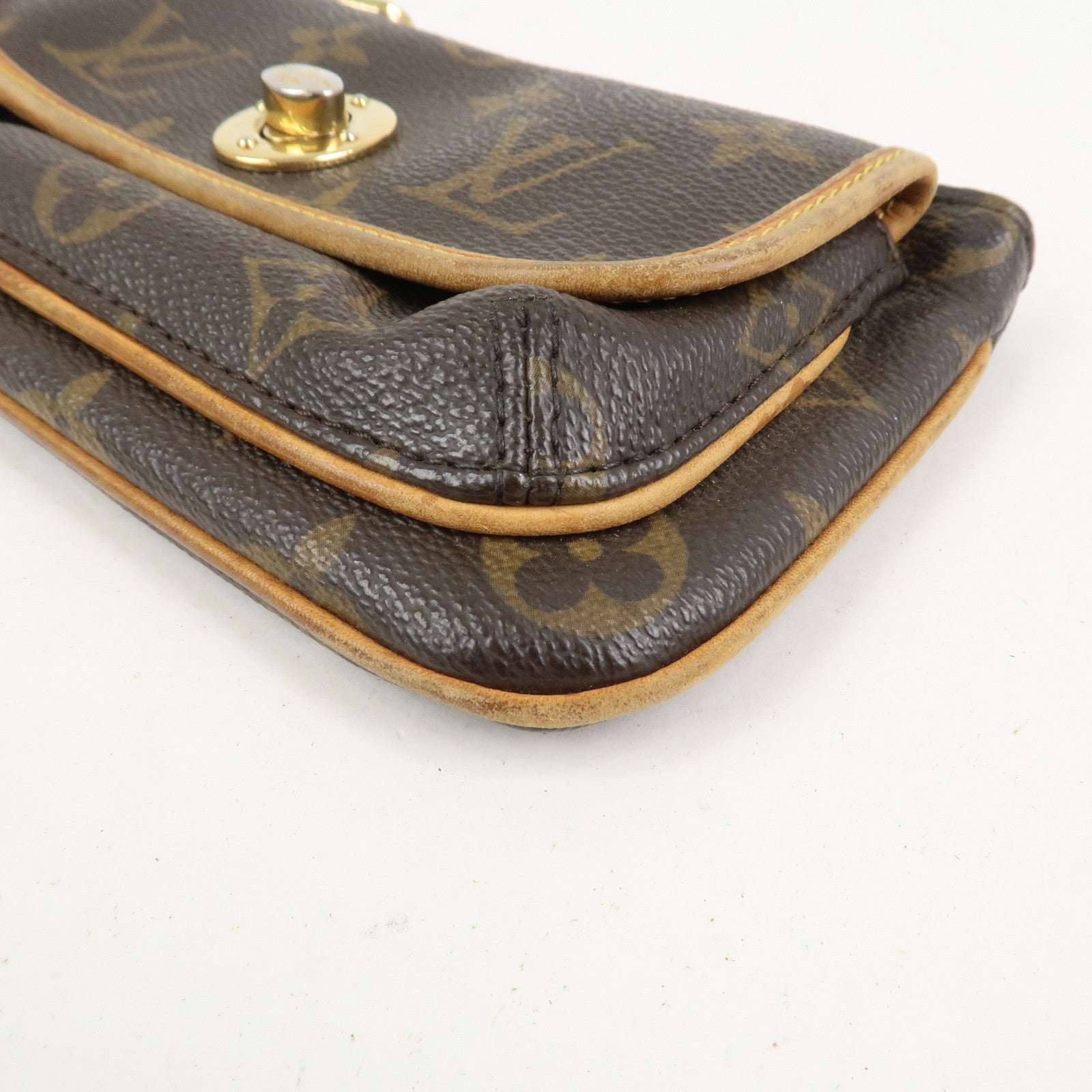 Louis Vuitton Monogram Pochette Tikal Pouch Purse Brown M60019