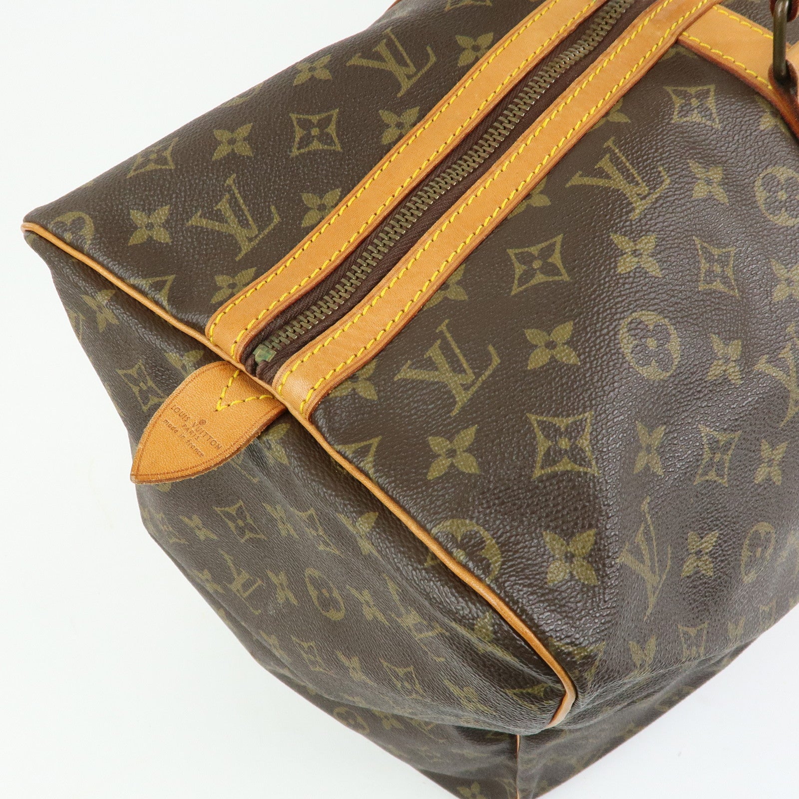 Louis Vuitton Monogram Sac Souple 55 Boston Bag Brown M41622