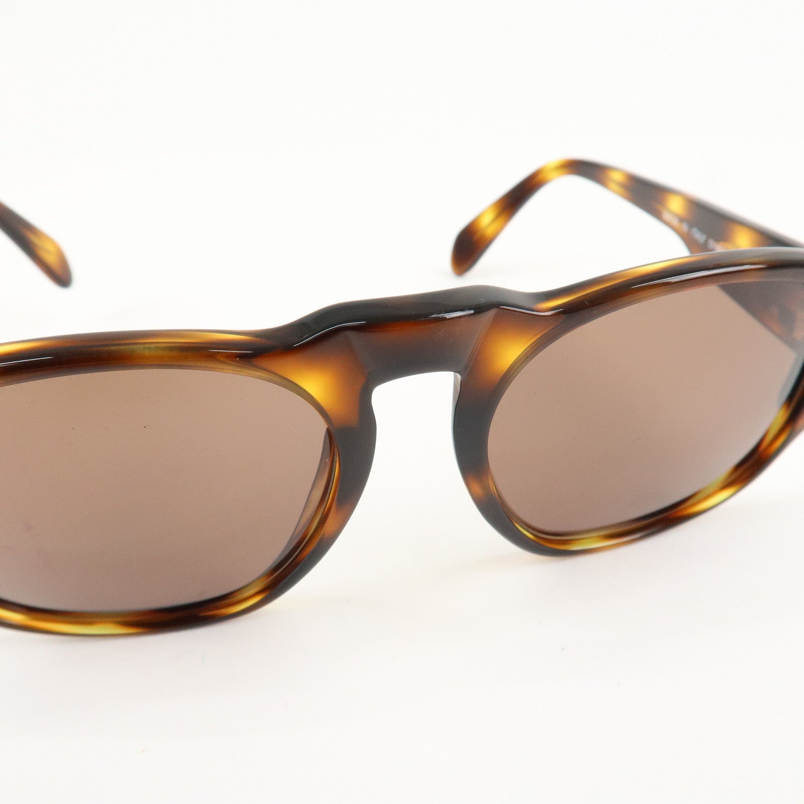 CHANEL COCO Mark Plastic Sunglasses Brown 01452 91235 Used