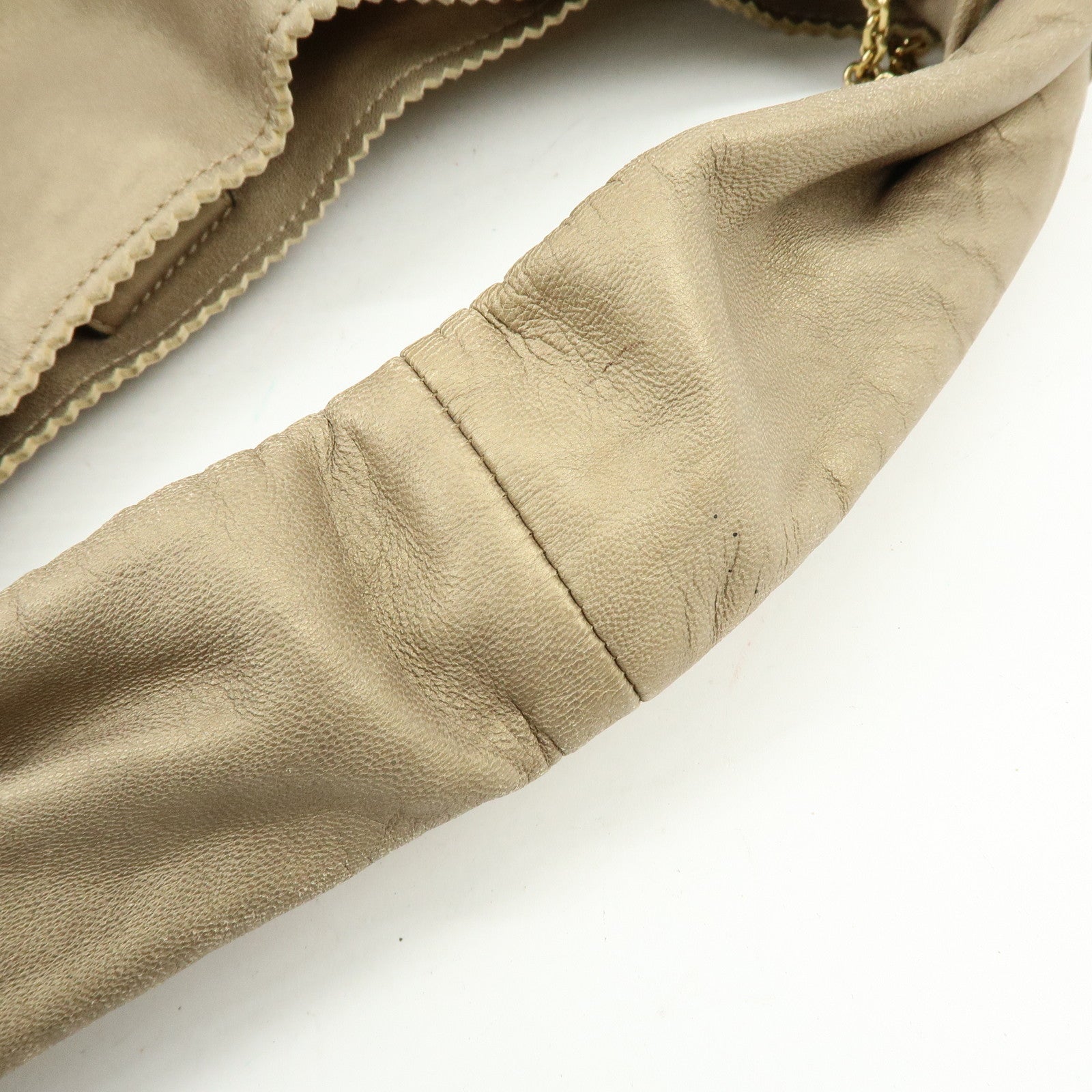 LOEWE Anagram Viento Nappa Leather Tote Bag Shoulder Bag Gold
