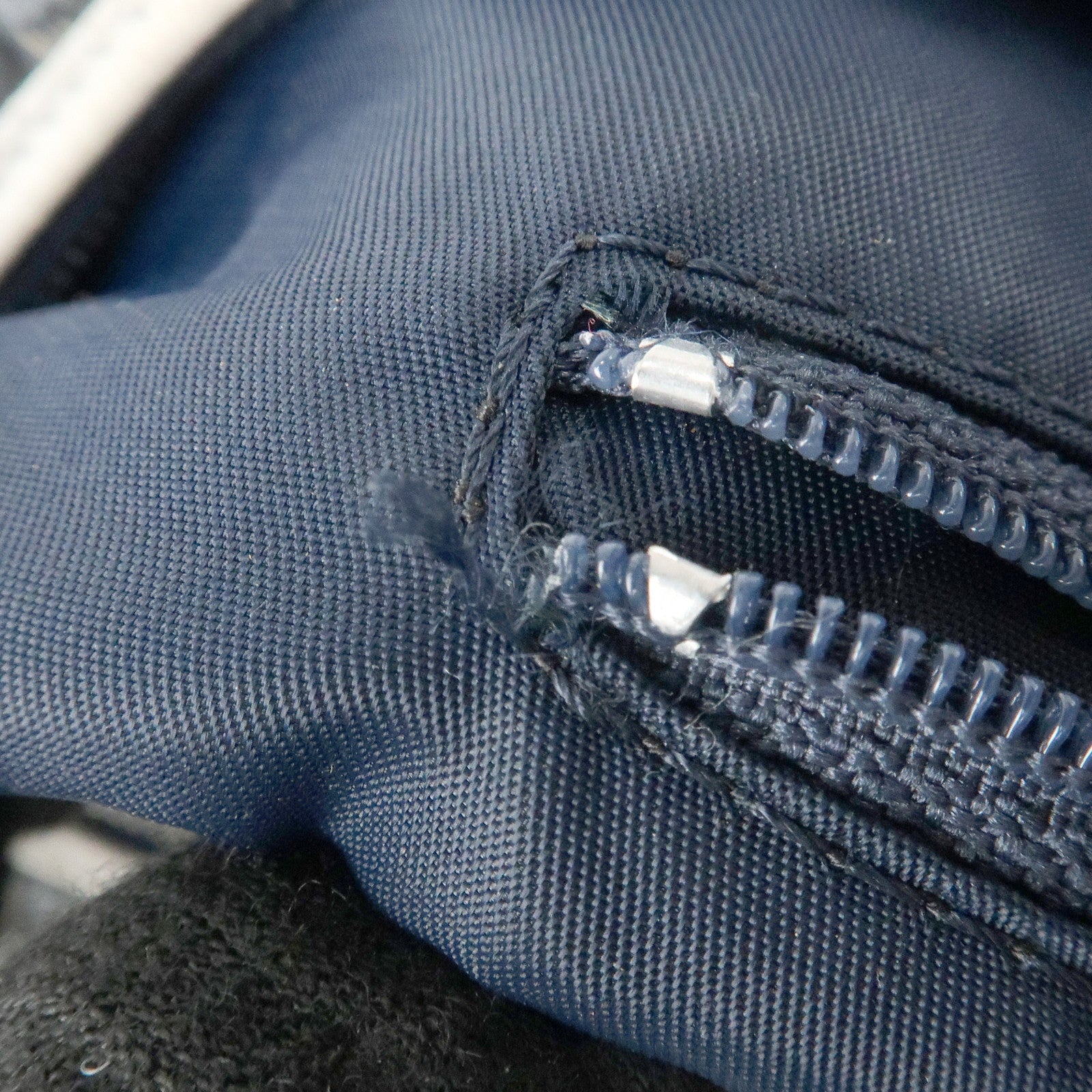 Christian Dior Trotter PVC Leather Shoulder Bag Hand Bag Navy White Used