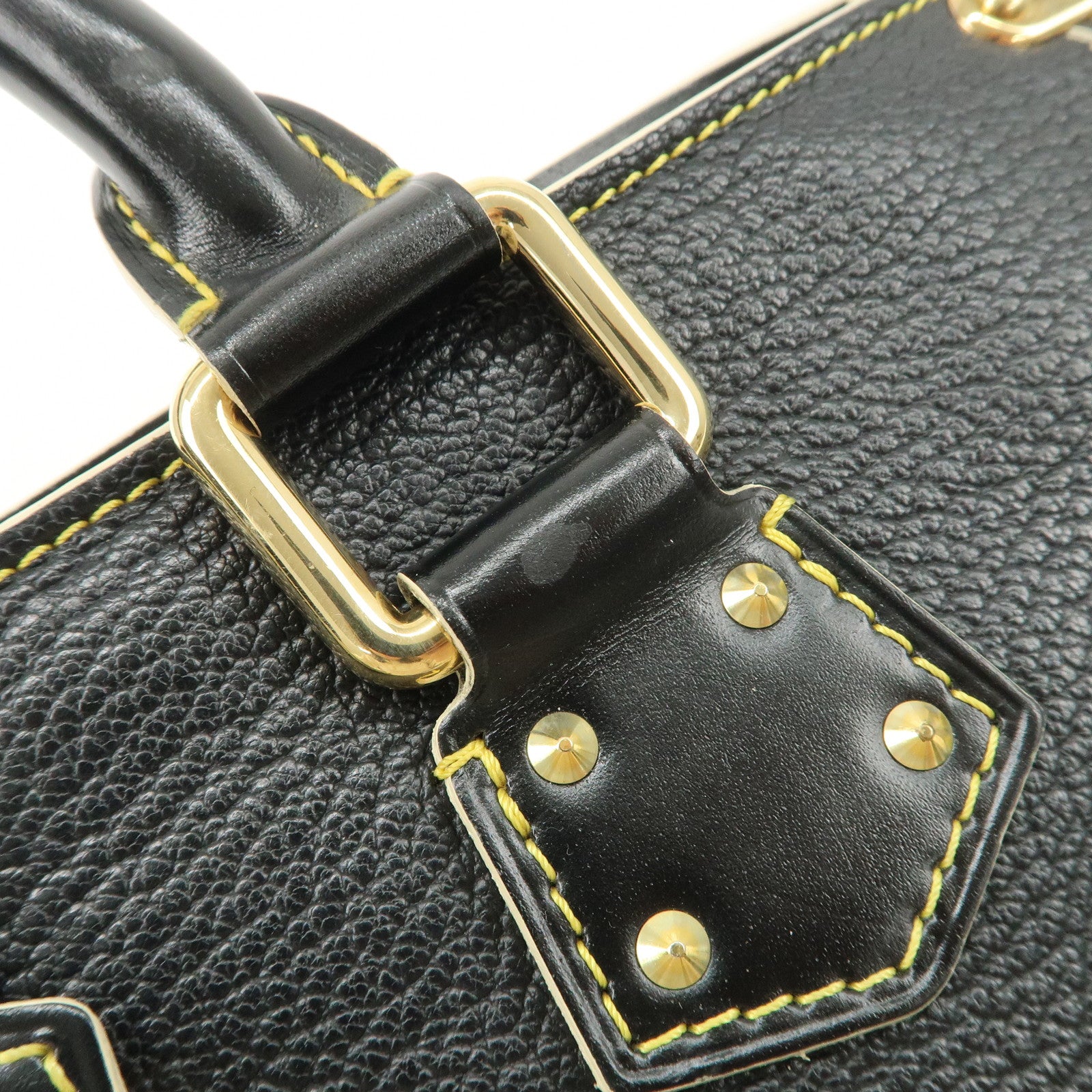 Louis Vuitton Suhari Leather Epanui PM Hand Bag Noir M91851 Used