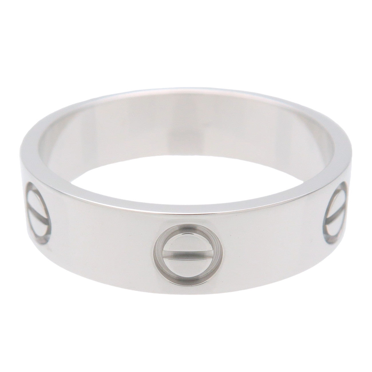 Cartier Love Ring #60 K18WG White Gold US9-9.5 EU60 HK21 Used