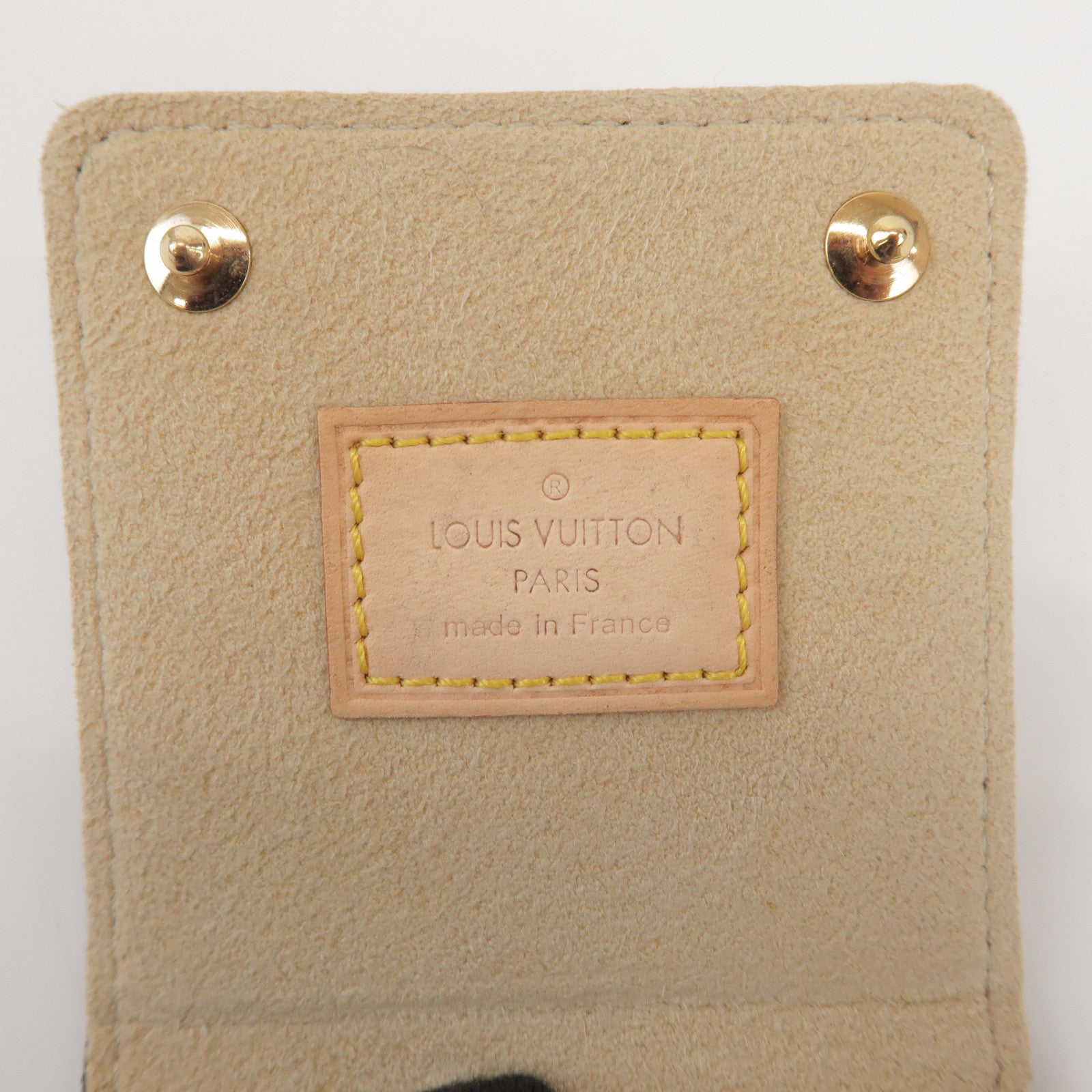 Louis Vuitton Monogram Set of 2 Necklace Case Jewelry Case Brown
